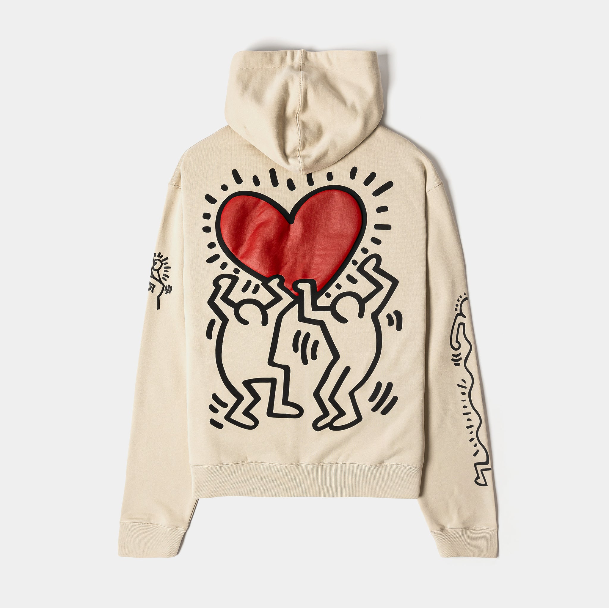 Shoe Palace SP x Keith Haring Respect Full Zip Mens Hoodie Cream