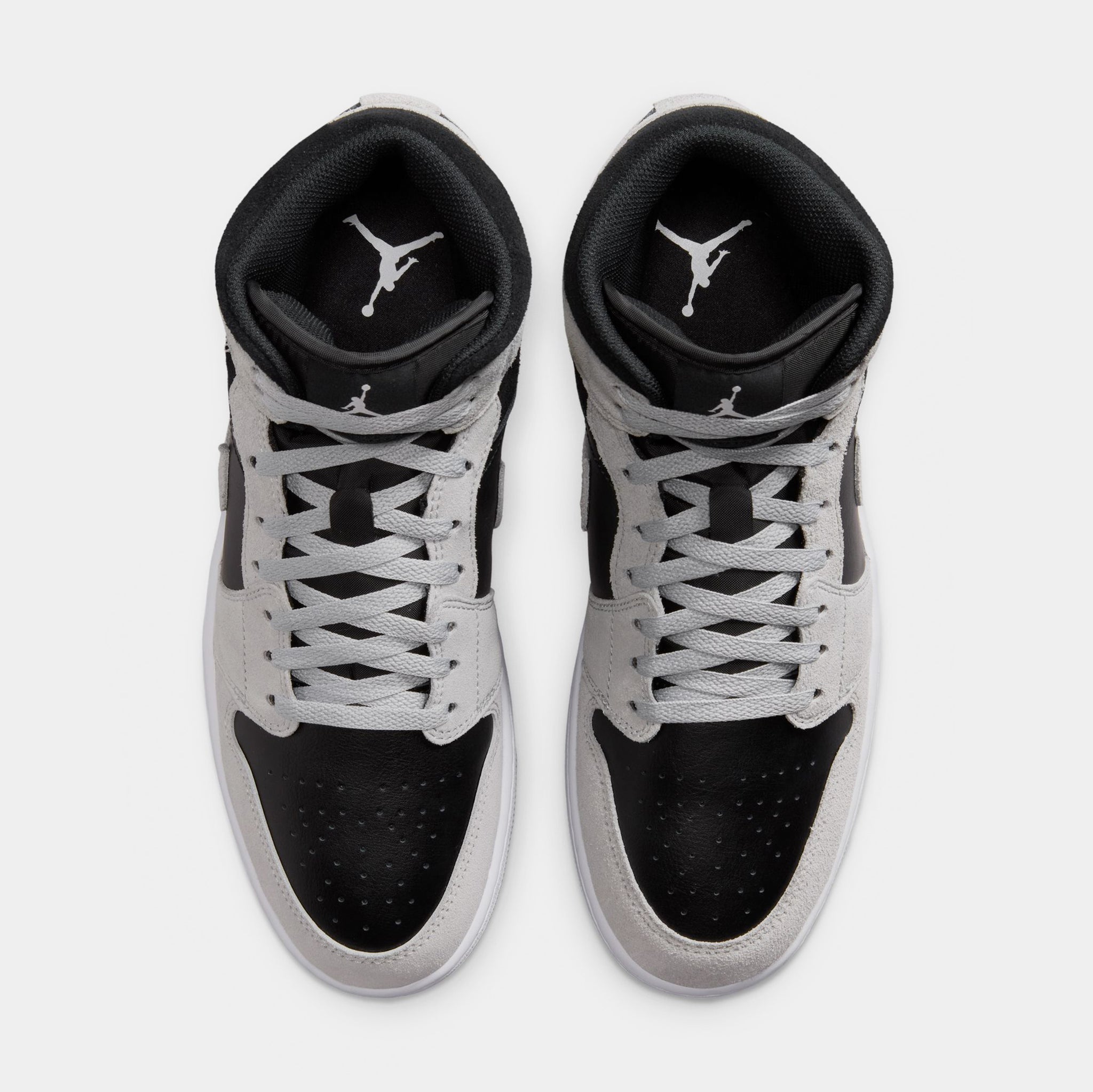 Jordan Air Jordan 1 Mid Mens Lifestyle Shoes Light Smoke Grey