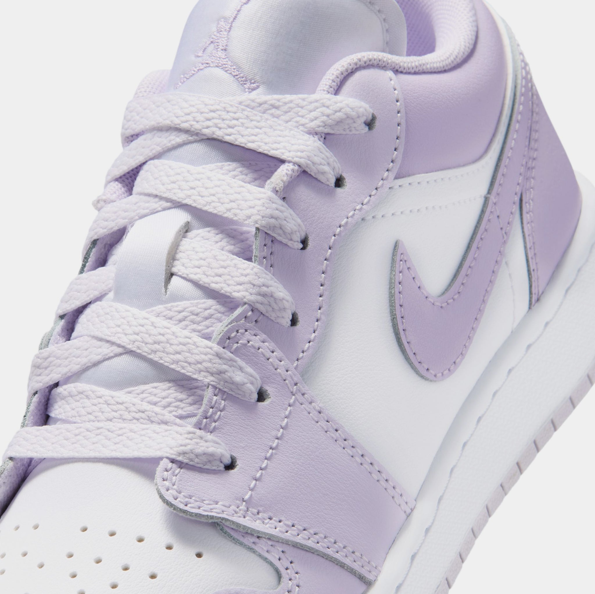 Jordan Air Jordan 1 Low Grade School Lifestyle Shoes Barely Grape