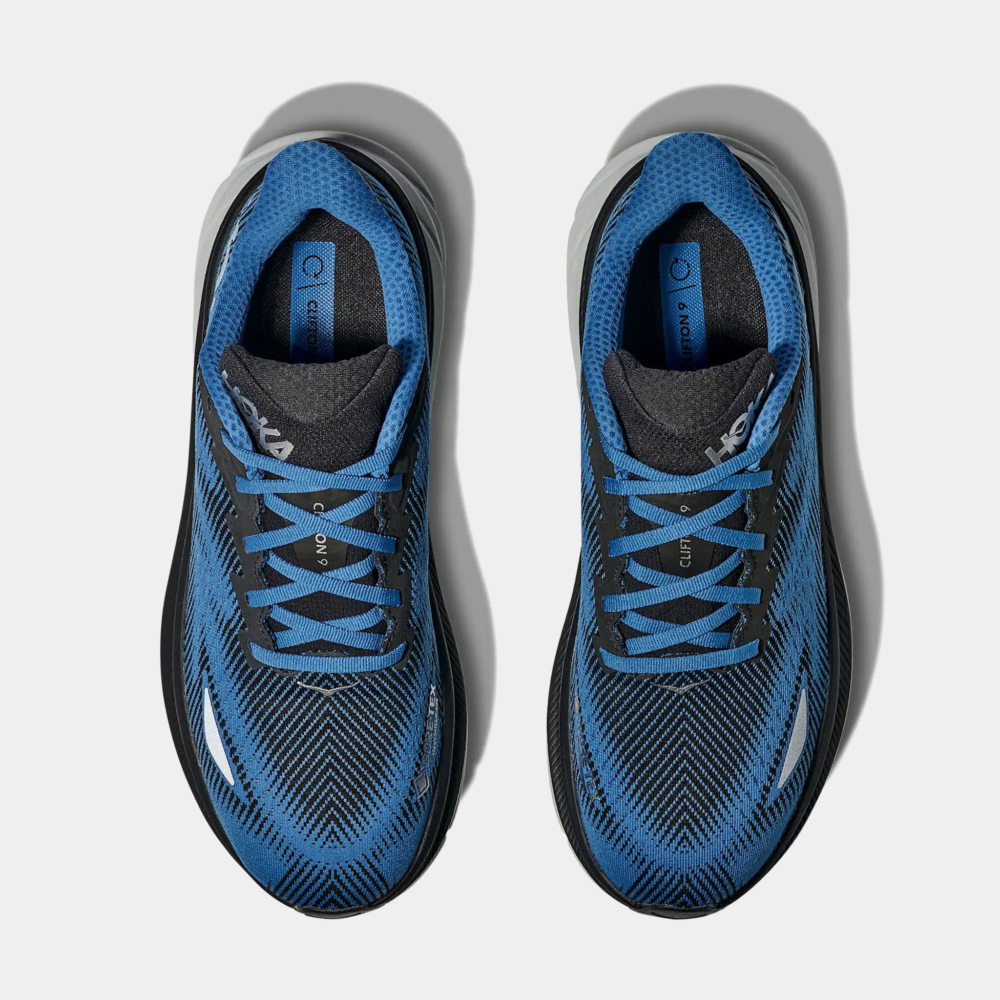Hoka Clifton 9 GTX Mens Running Shoes Black Electric Aqua 1141470F