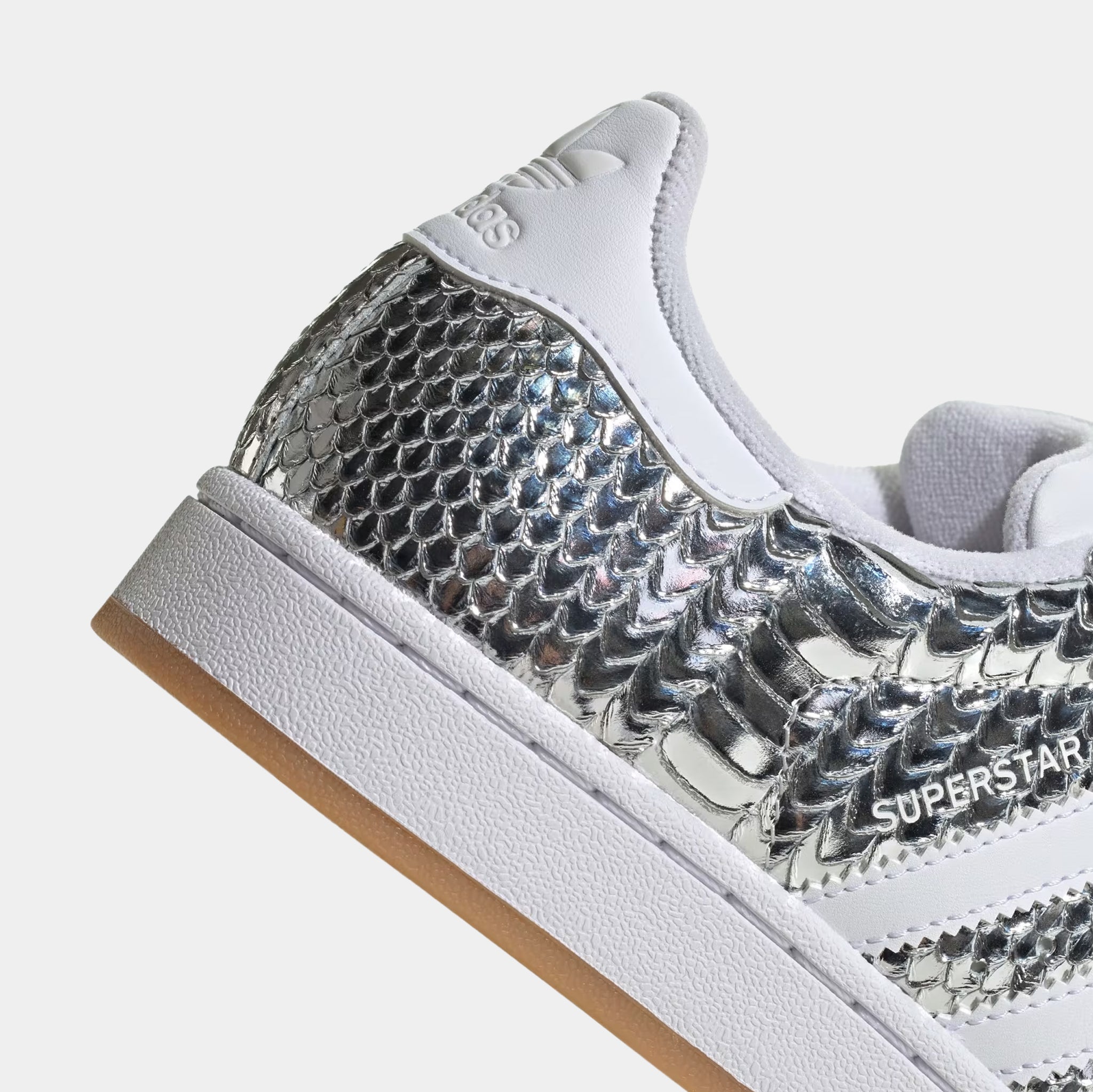 adidas Superstar II Chrome Womens Lifestyle Shoes Silver Metallic White  Grey KH9020 – Shoe Palace