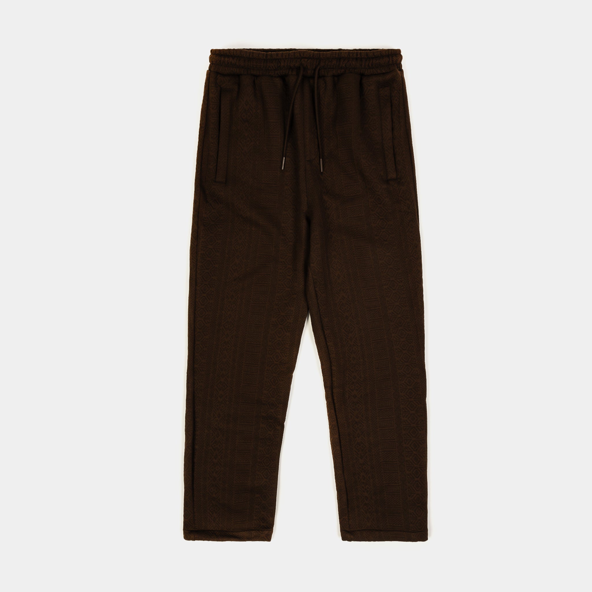 Maison Article Jacquard Knit Pants Mens Pants Brown MAJKPT04 