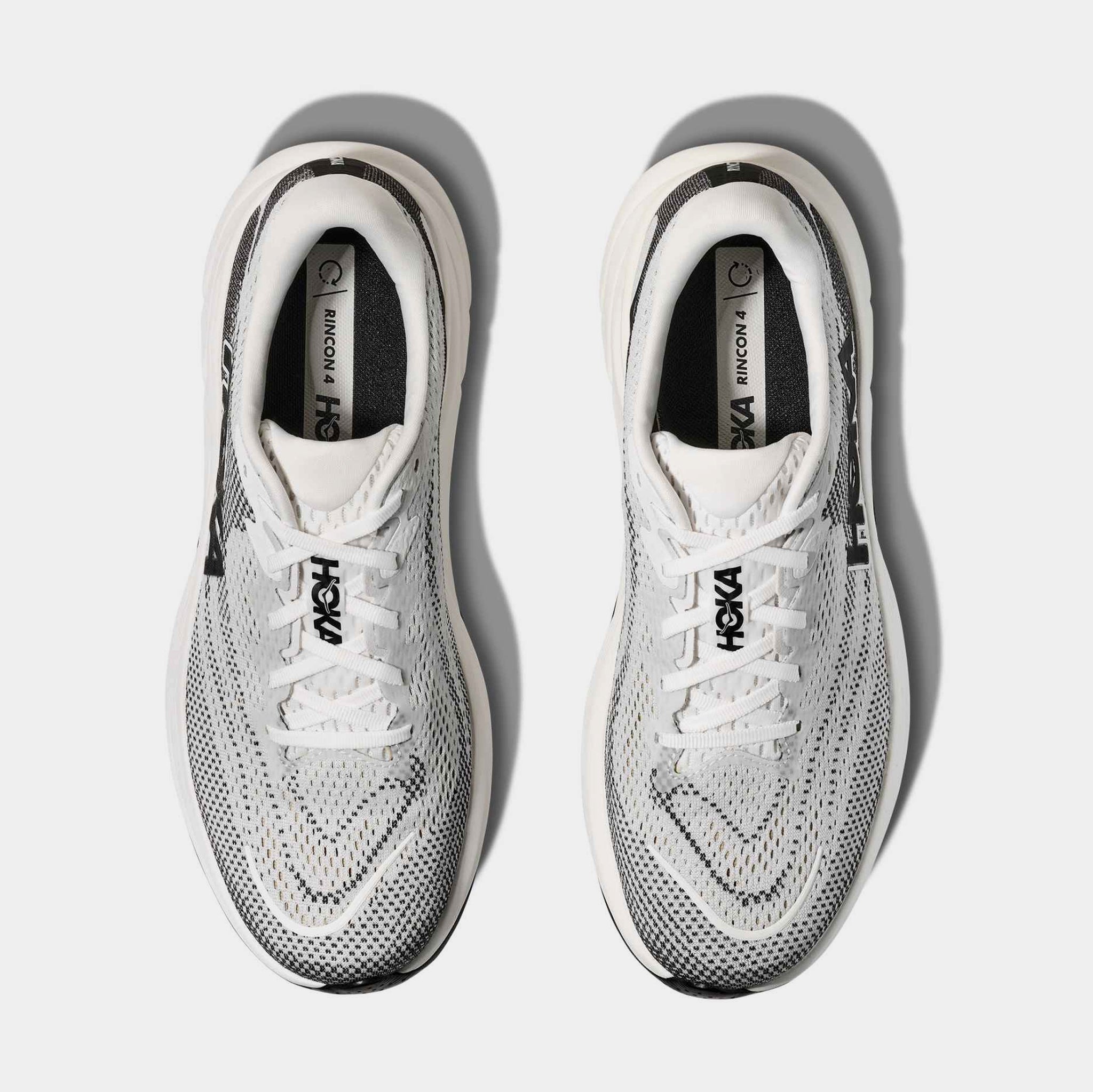 Hoka Rincon 4 Men\'s Black and White Running Shoes size 11 Amazon.com | HOKA Rincon 4 Mens Shoes Size 9.5, Color: Black  main image 2