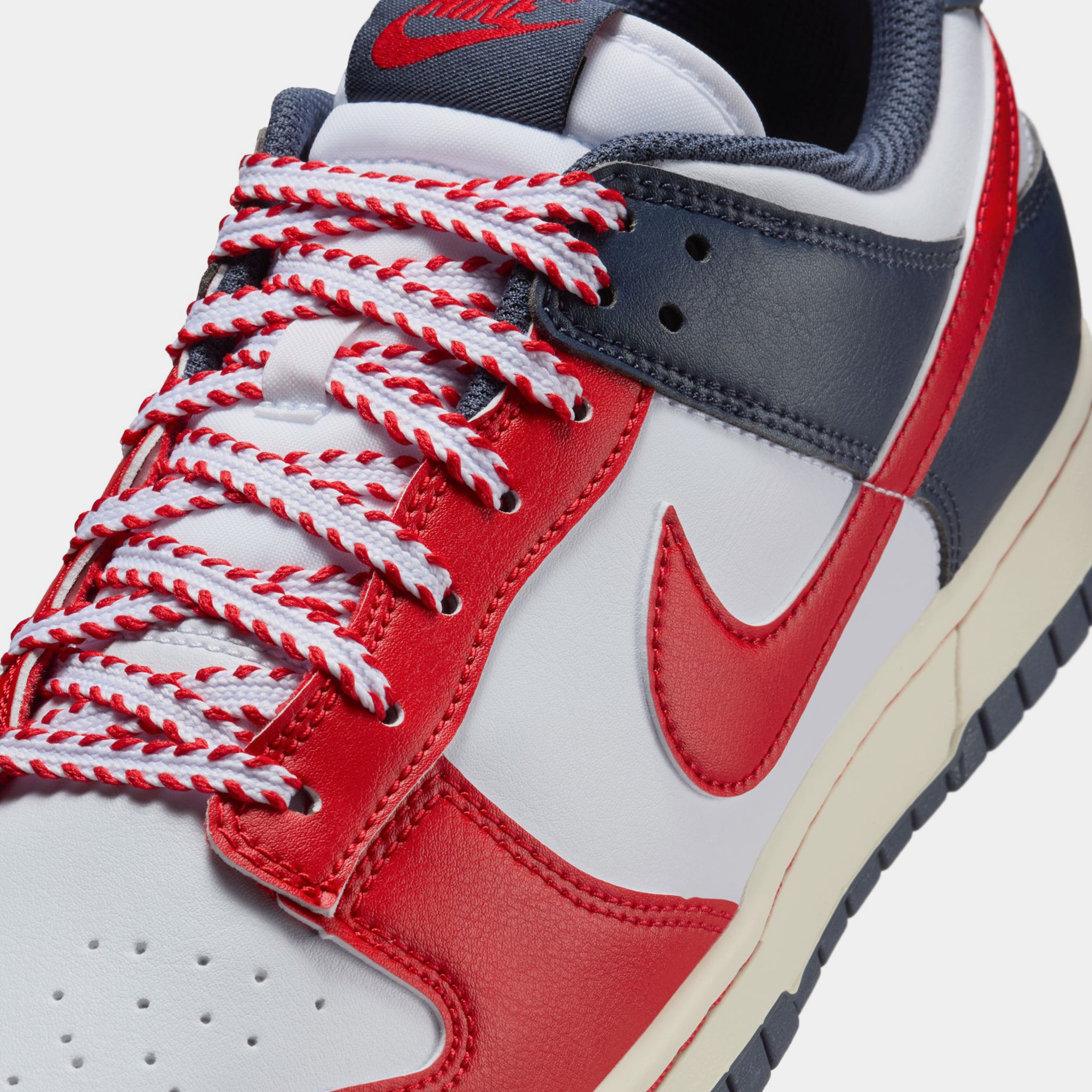 Nike Dunk Low Mens Lifestyle Shoes White Thunder Blue Coconut Milk