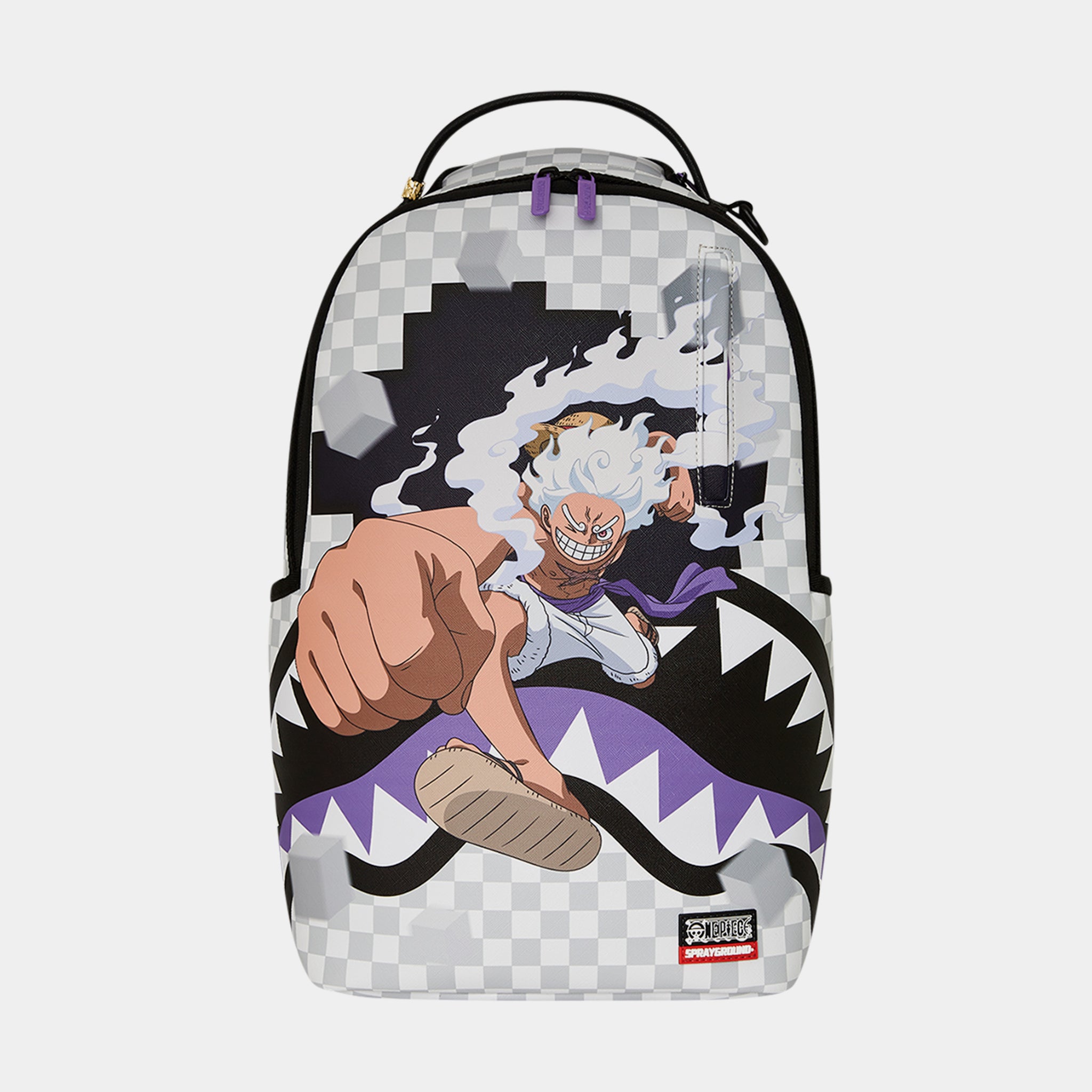 Sprayground One Piece Gear Luffy Checkered Smash Mens Backpack