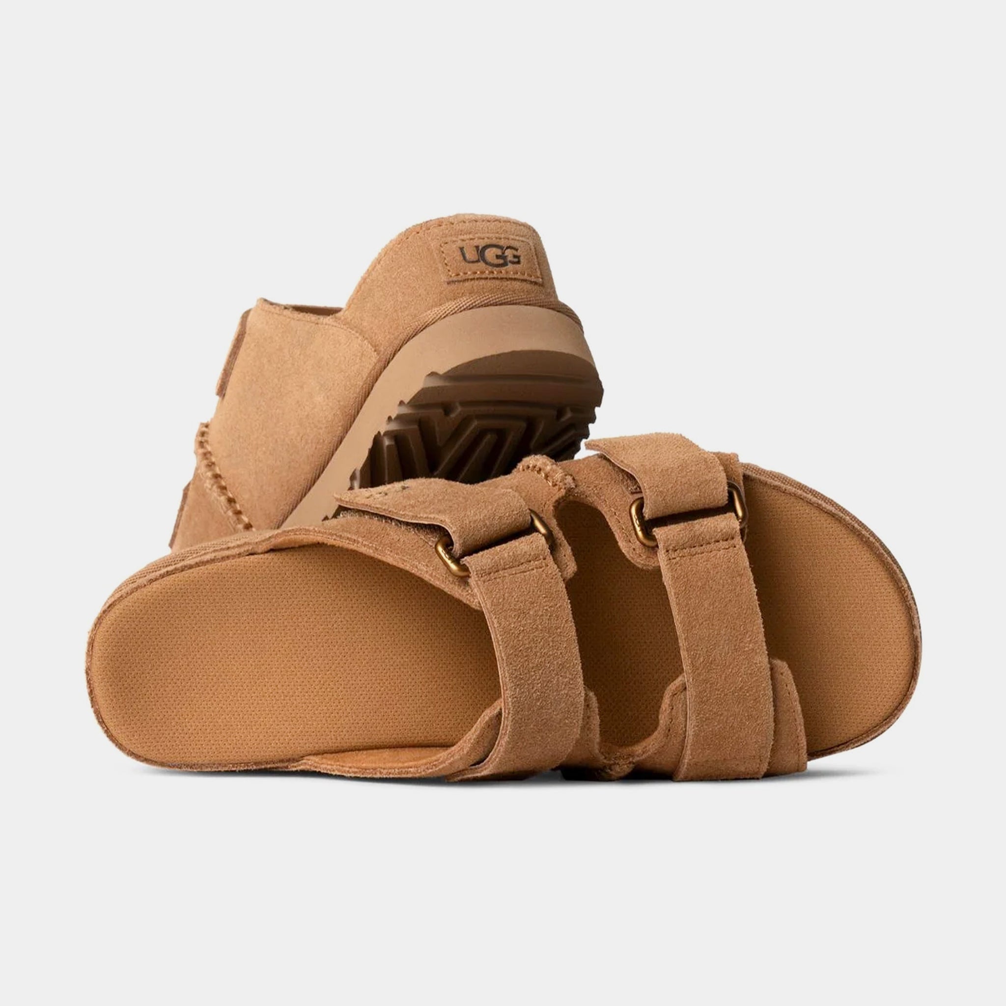 UGG Goldenstar Platform Velcro Sandals Chestnut UGG GOLDENSTAR - Platform sandals - chestnut/cognac - Zalando main image 4