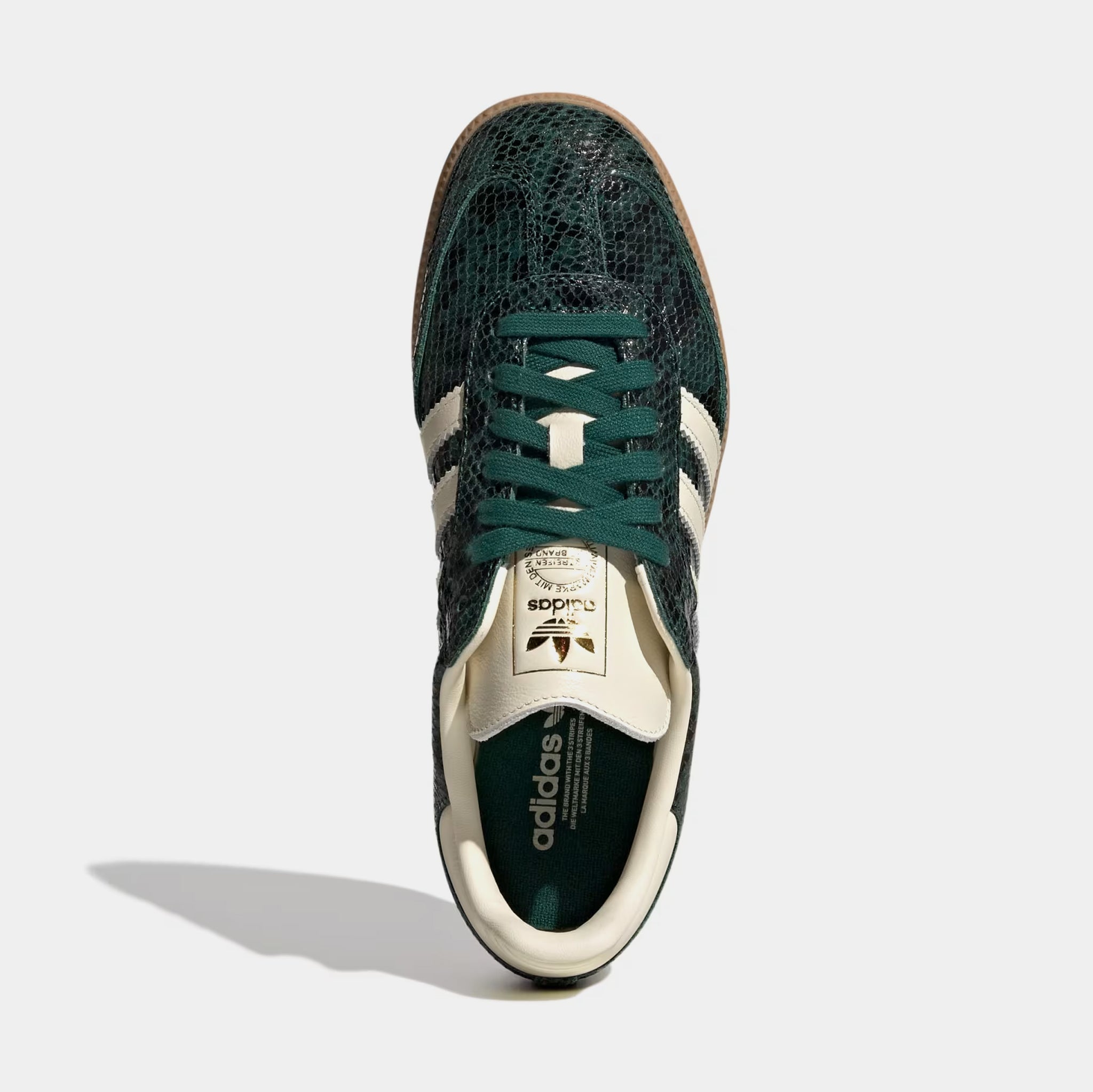 adidas Samba OG Faux Snakeskin Womens Lifestyle Shoes Black Cream adidas Samba OG Faux Snakeskin Womens Lifestyle Shoes Black Cream