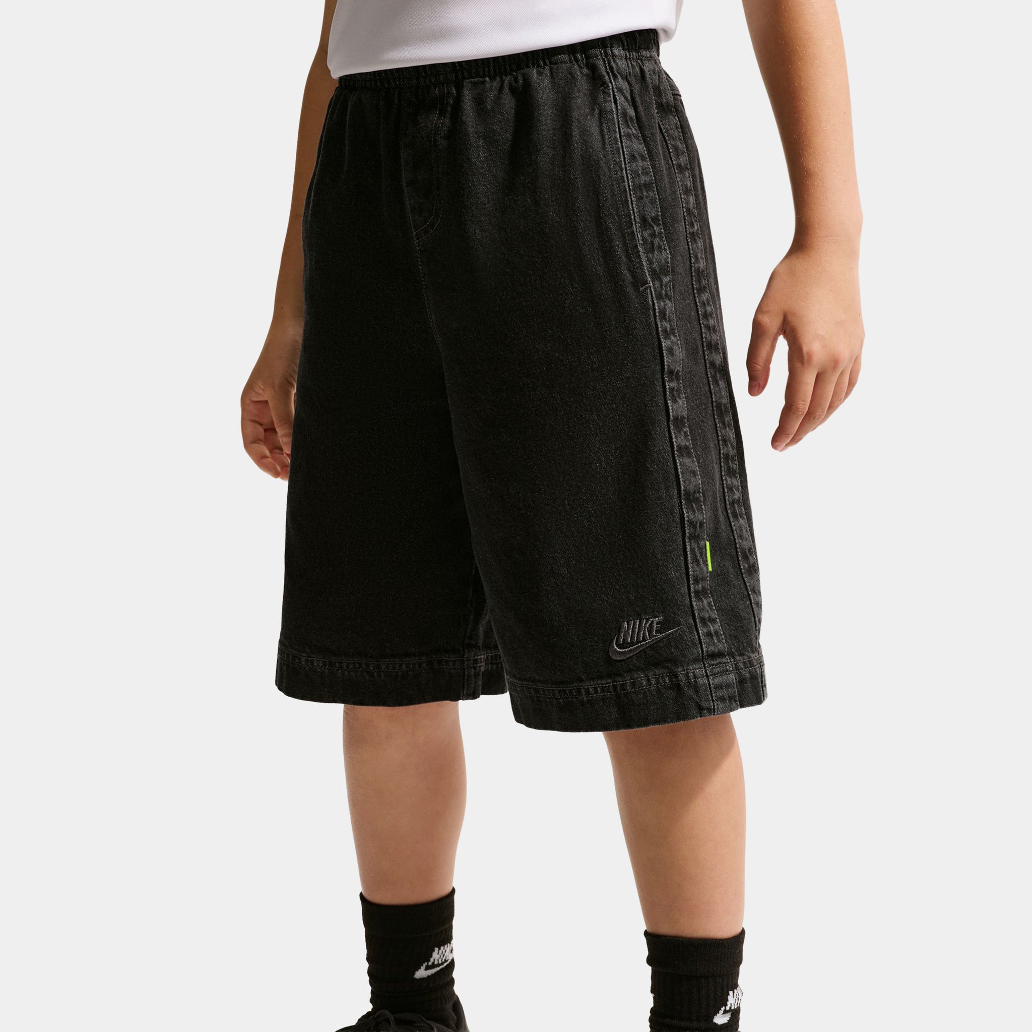 Nike Sportswear Collection Denim Grade School Shorts Black