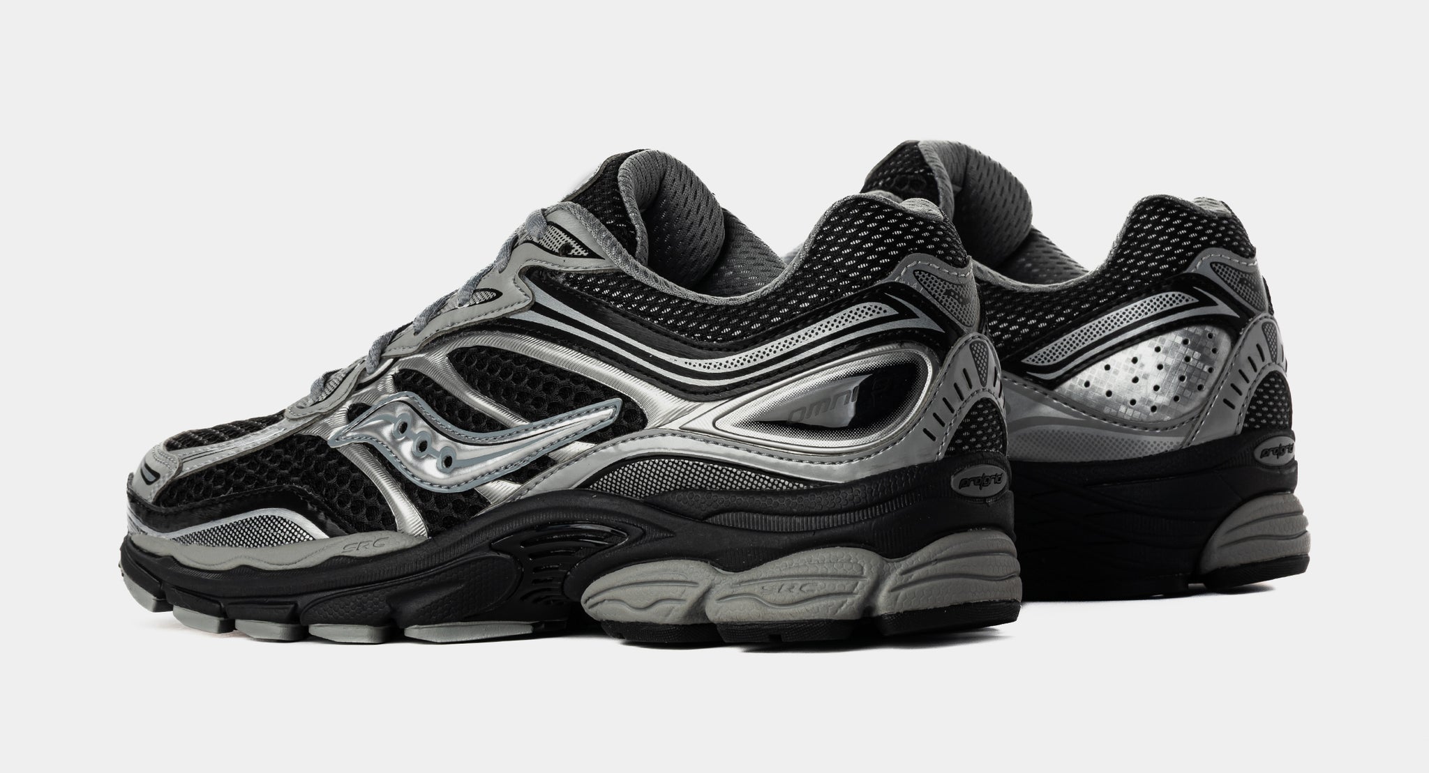 Saucony Men\'s progrid omni 9 sz 13 new in box Saucony ProGrid Omni 9 Mens Running Shoes Black Silver  main image 3