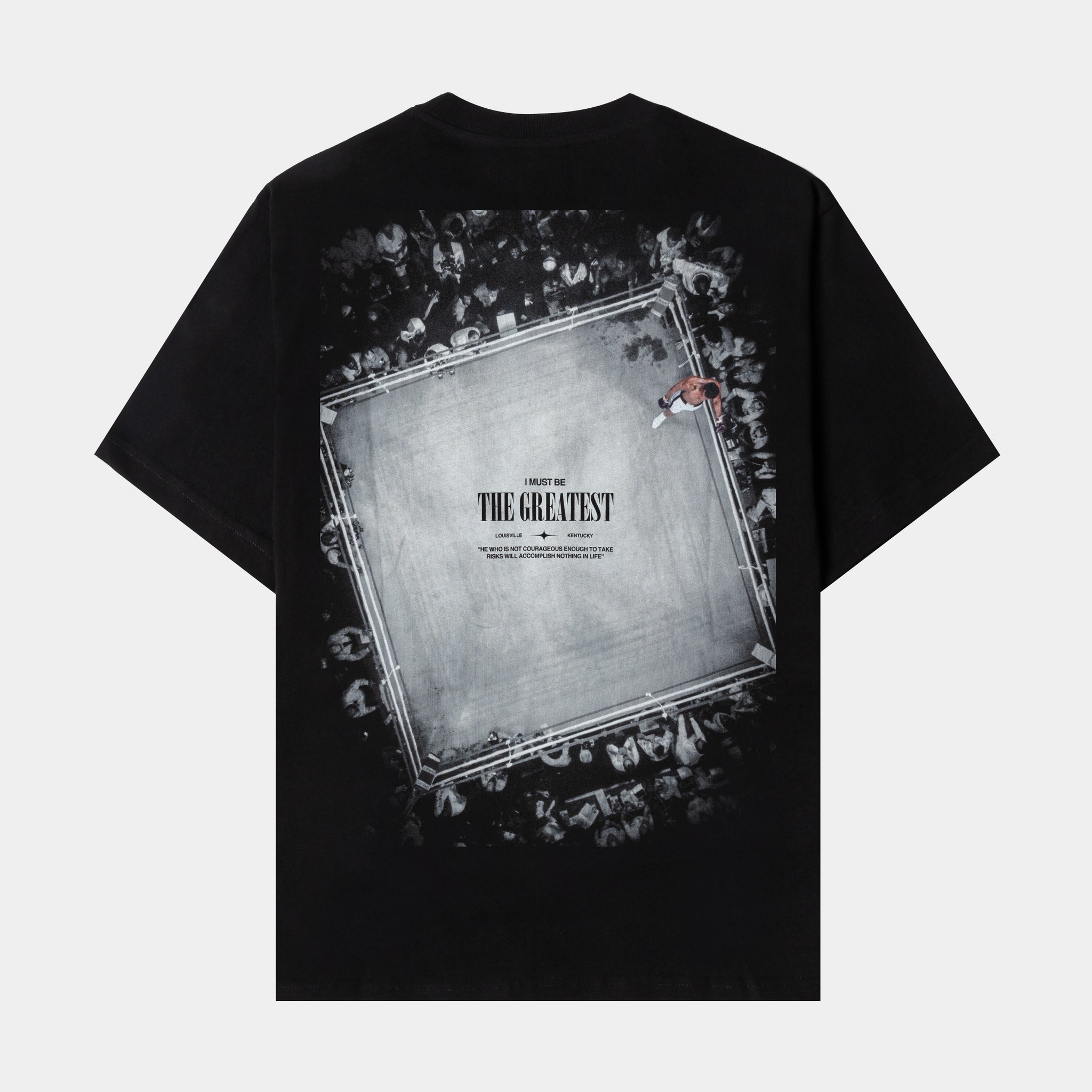 Shoe Palace SP x Muhammad Ali Ring Mens Short Sleeve Shirt Black