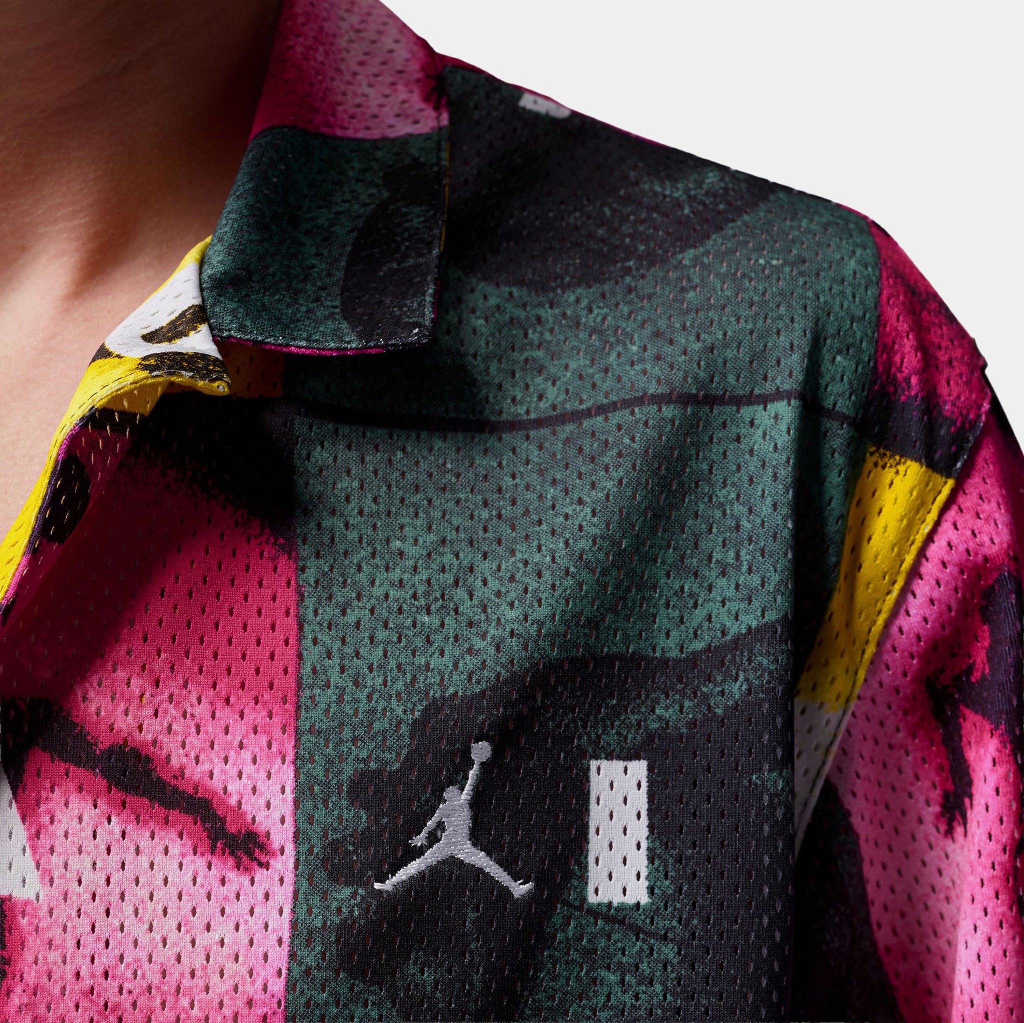 Jordan Brooklyn All Over Print Graphic Mens Short Sleeve Shirt