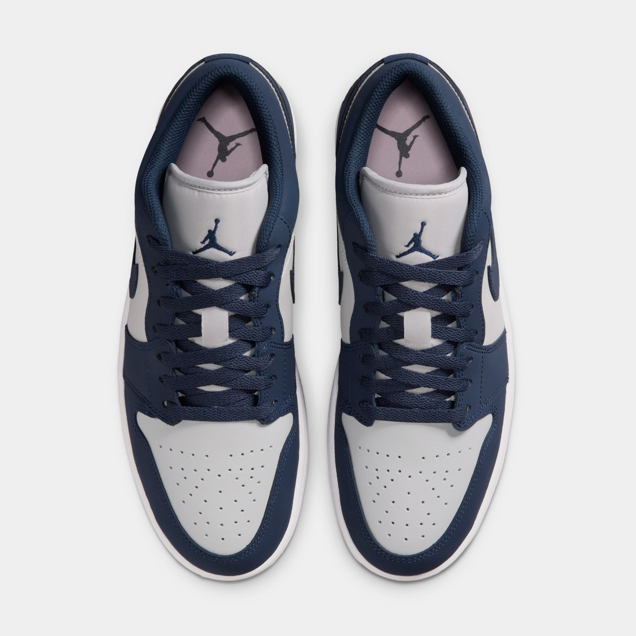 Jordan Air Jordan 1 Low Mens Lifestyle Shoes Obsidian Grey Fog