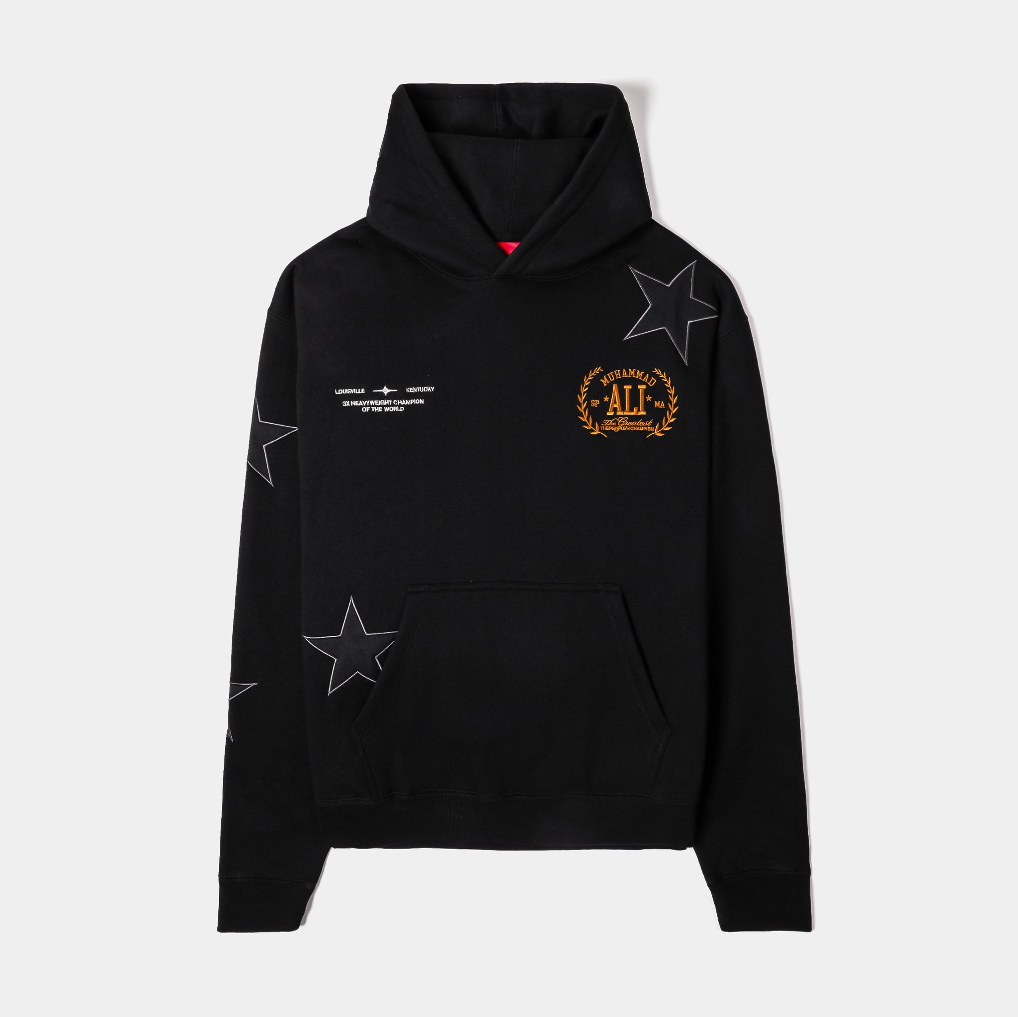 Shoe Palace SP x Muhammad Ali Stars Pullover Mens Hoodie Black White ...