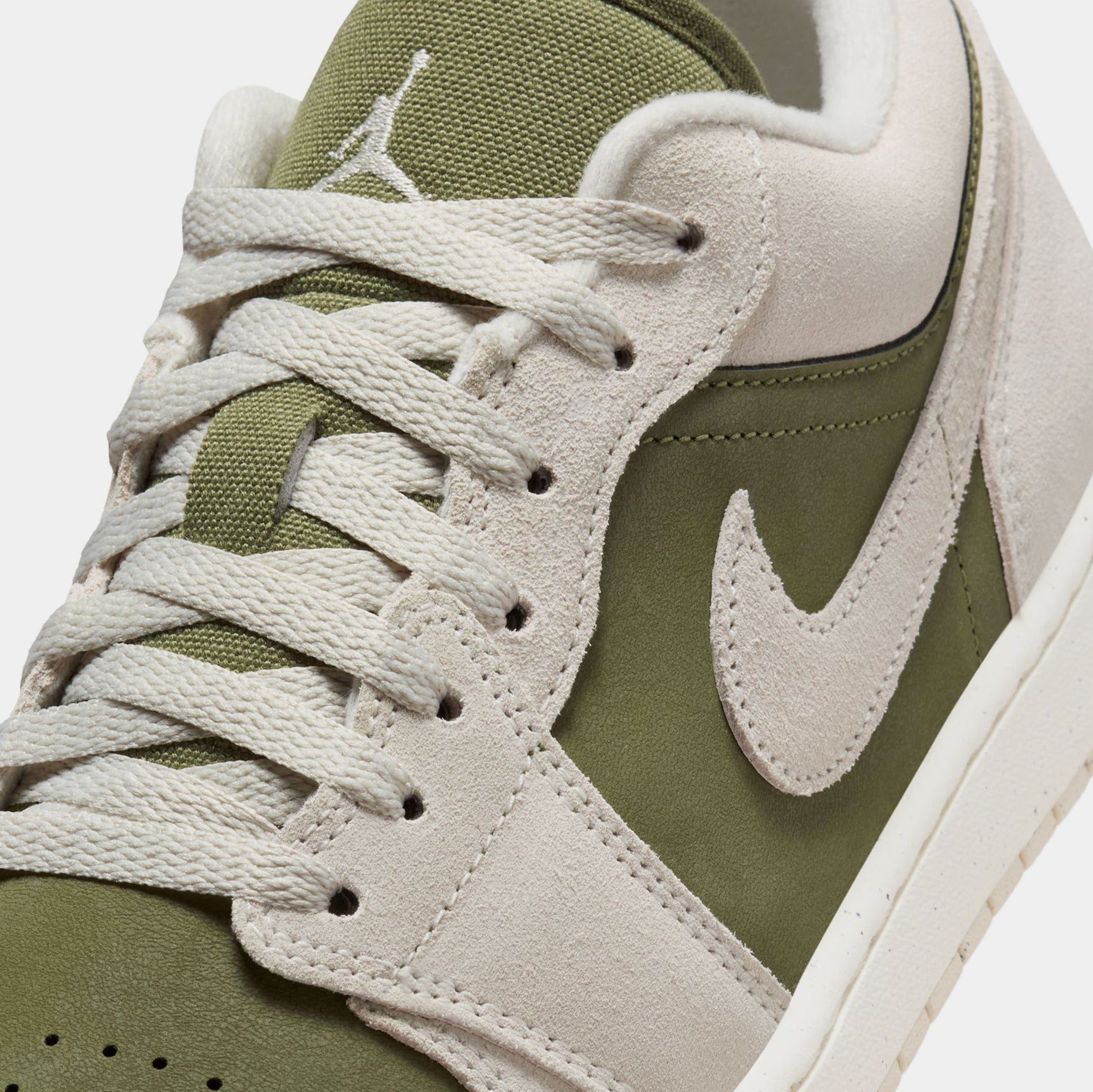 Jordan Air Jordan 1 Low SE Mens Lifestyle Shoes Medium Olive Sail