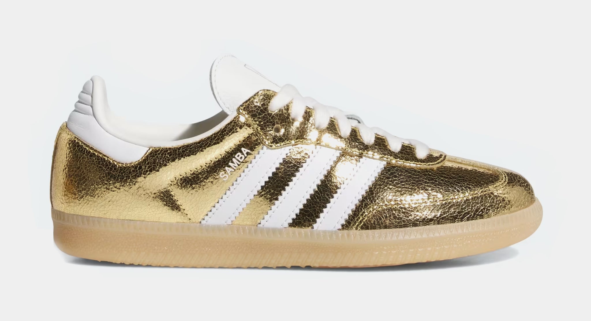 adidas Samba OG Gold Metallic Womens Lifestyle Shoes Gold Metallic
