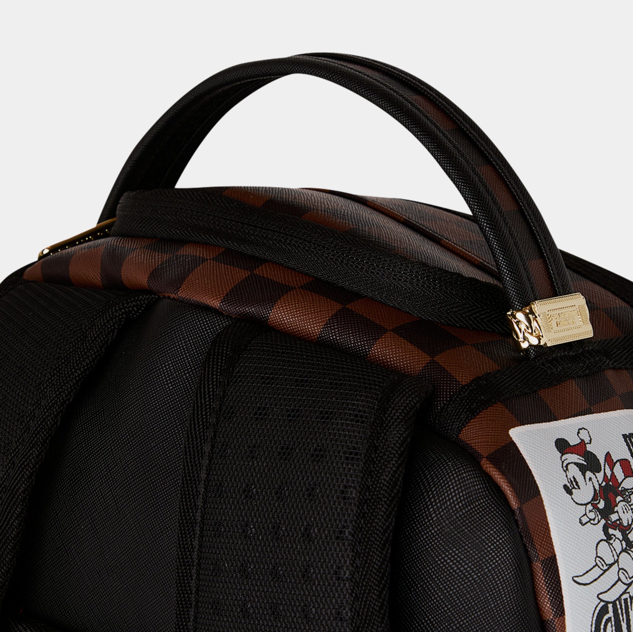 Mickey Mousse genuine leather bag/backpack Mickey Mouse Woven Texture Mini Backpack | Three Little  main image 2