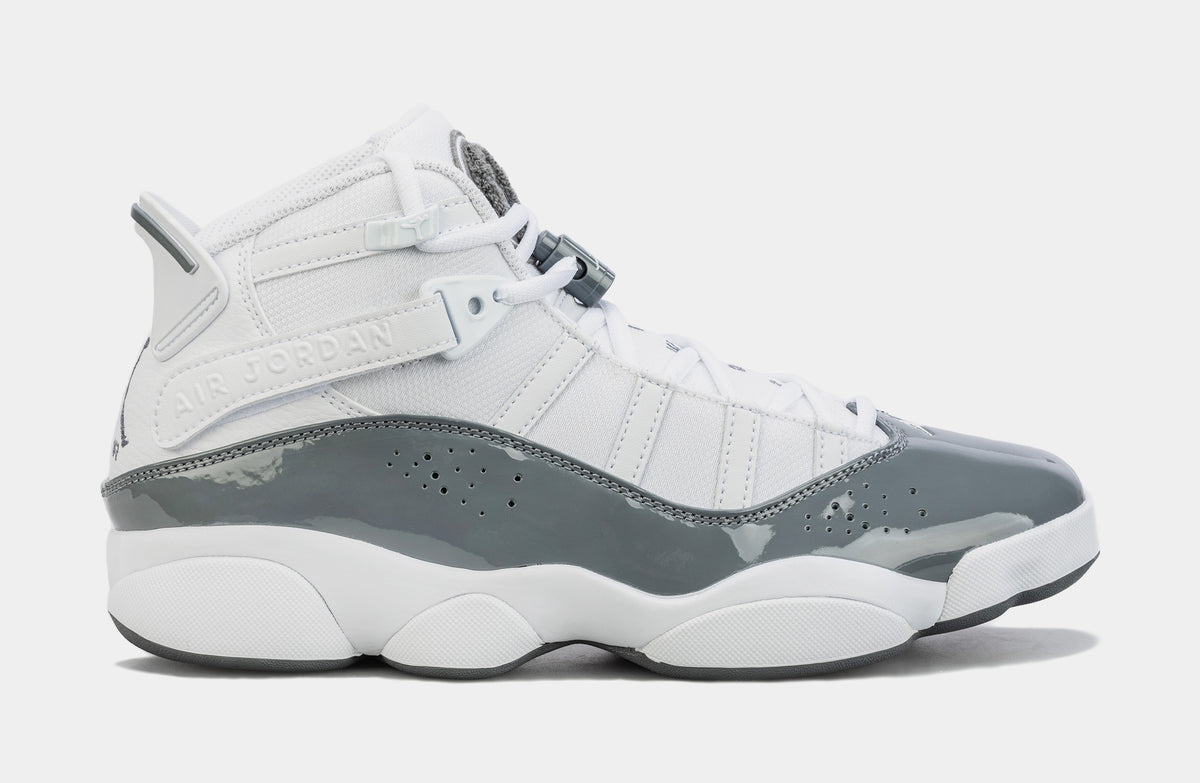 Jordan 6 Rings Mens Basketball Shoes White Cool Grey 322992-121 – Shoe ...