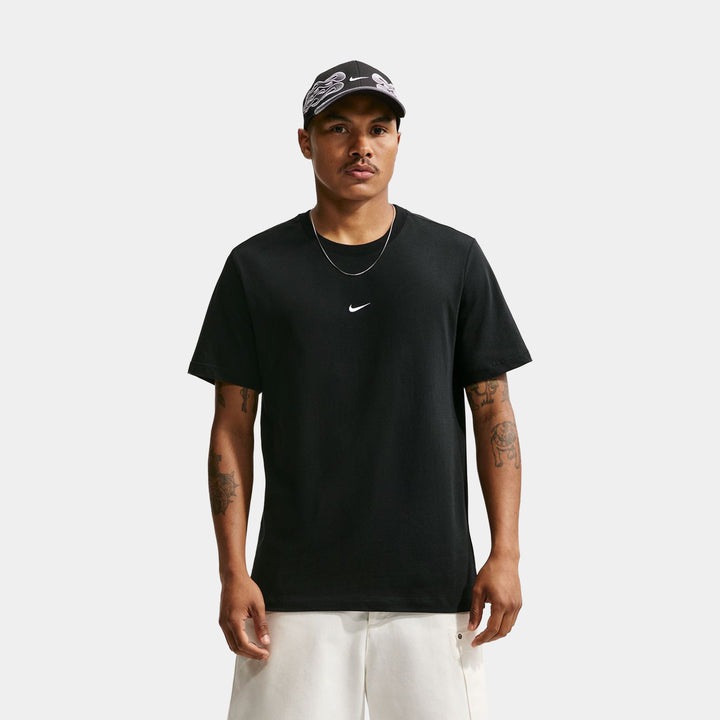 Nike Sportswear Mens Short Sleeve Shirt White Black IX2078-101
