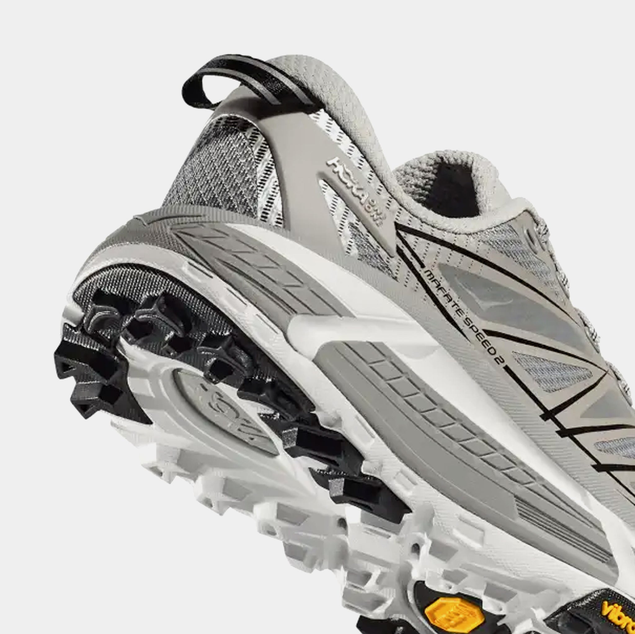 Hoka Mafate Speed 2 Mens Running Shoes Stellar Grey Galactic Grey 
