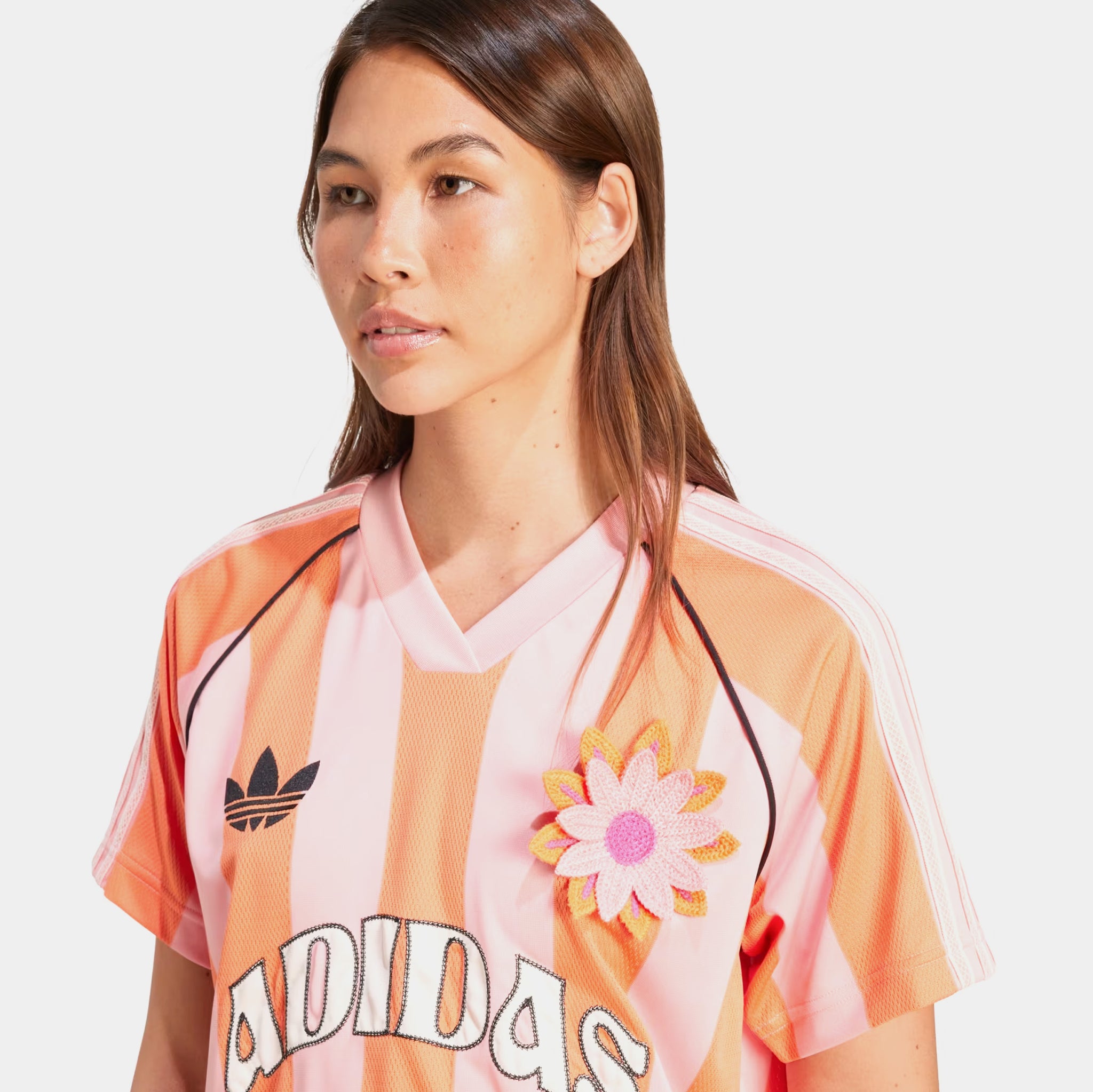 adidas Summer Glow Womens Jersey Semi Pink Spark Semi Solar Orange