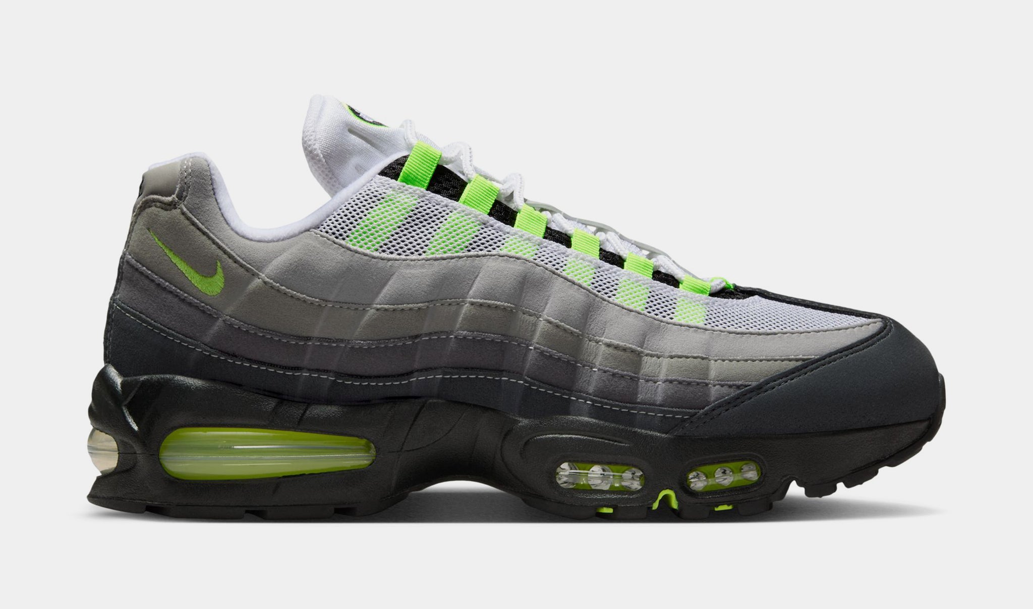 Nike Air Max 95 Big Bubble Neon Mens Running Shoes Black Neon 