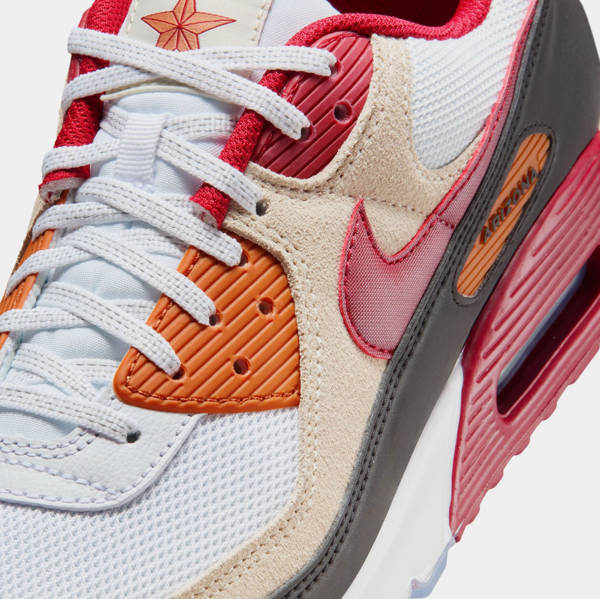 Nike Air Max 90 Arizona Cardinals Mens Running Shoes White Tough