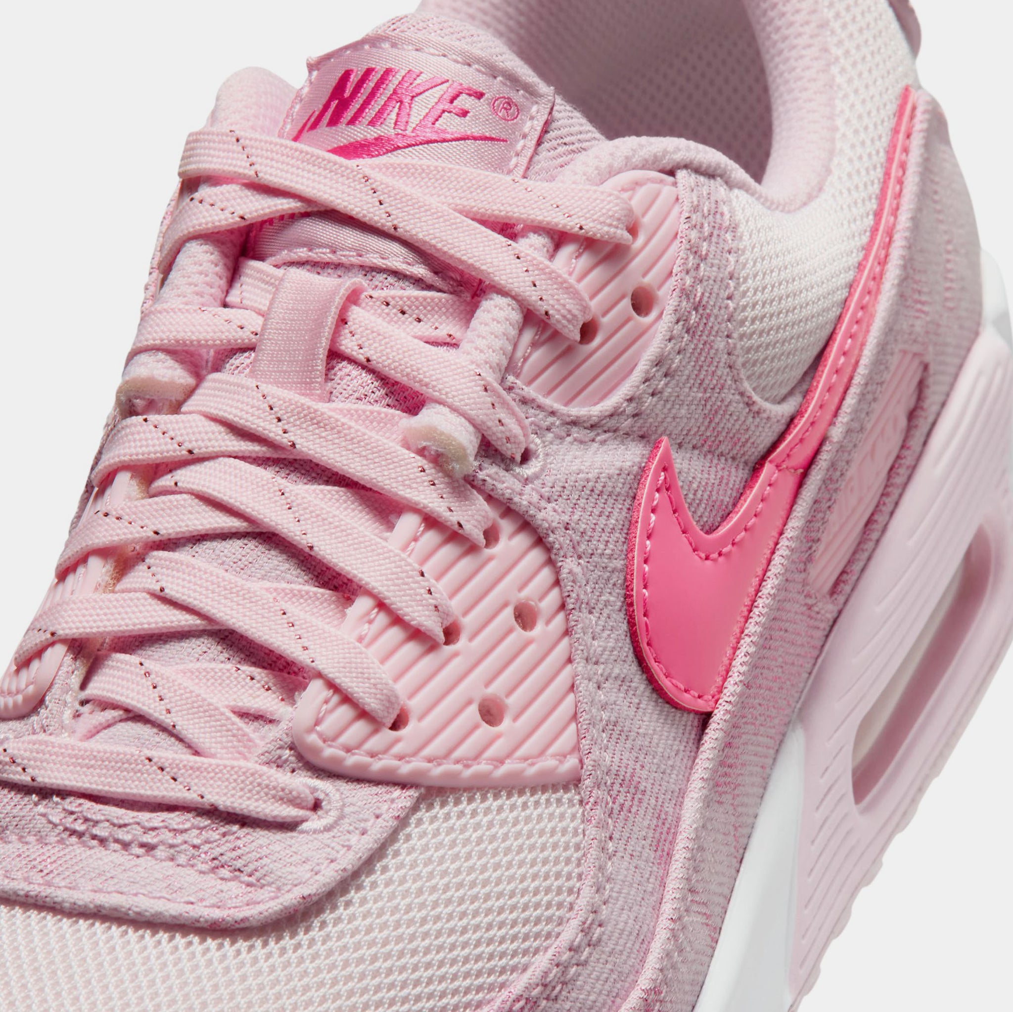 Nike Air Max 90 Denim Womens Running Shoes Pink Foam Pinksicle
