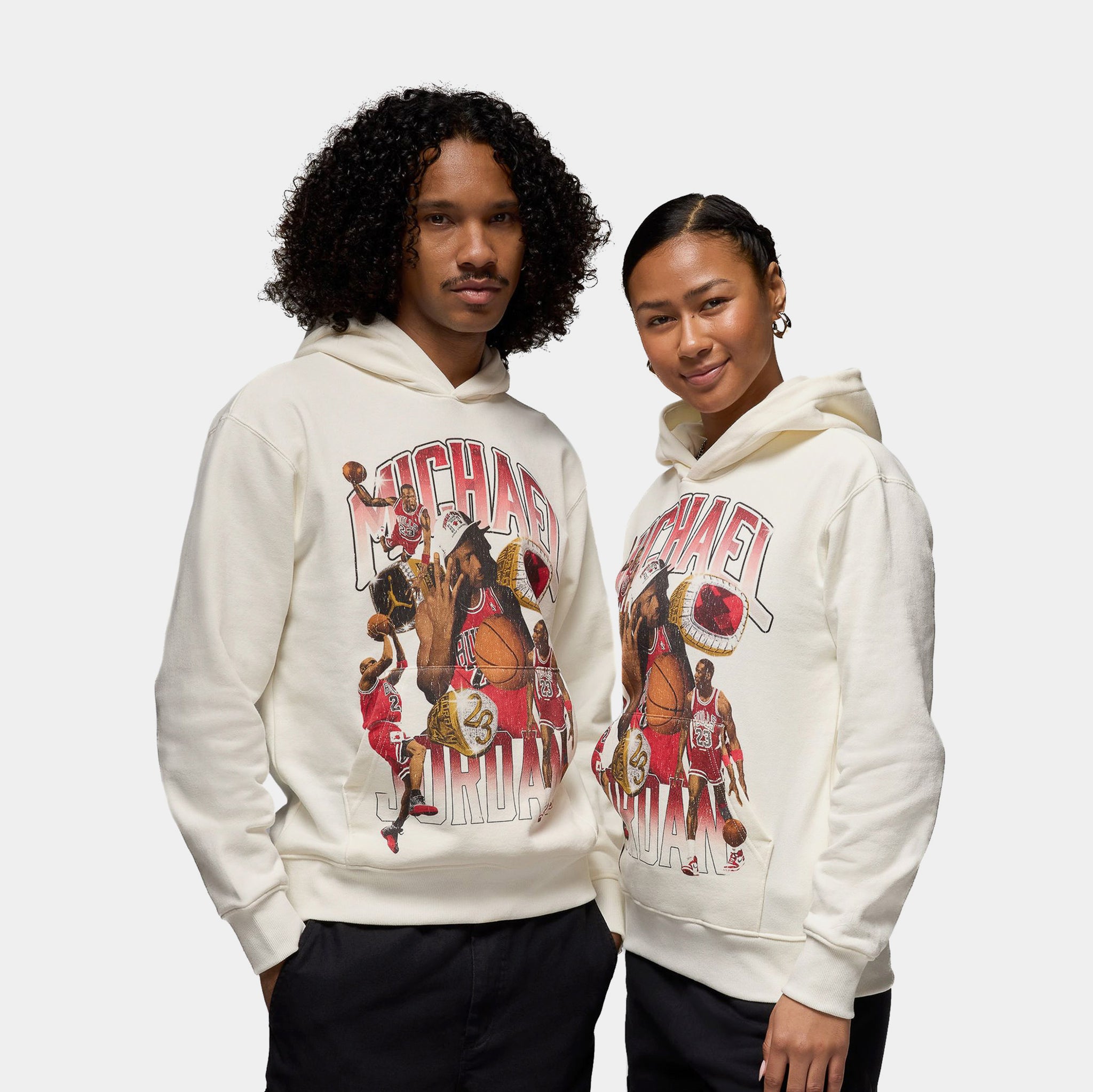 Jordan Flight Fleece 23 Michael Pullover Mens Hoodie Sail Red