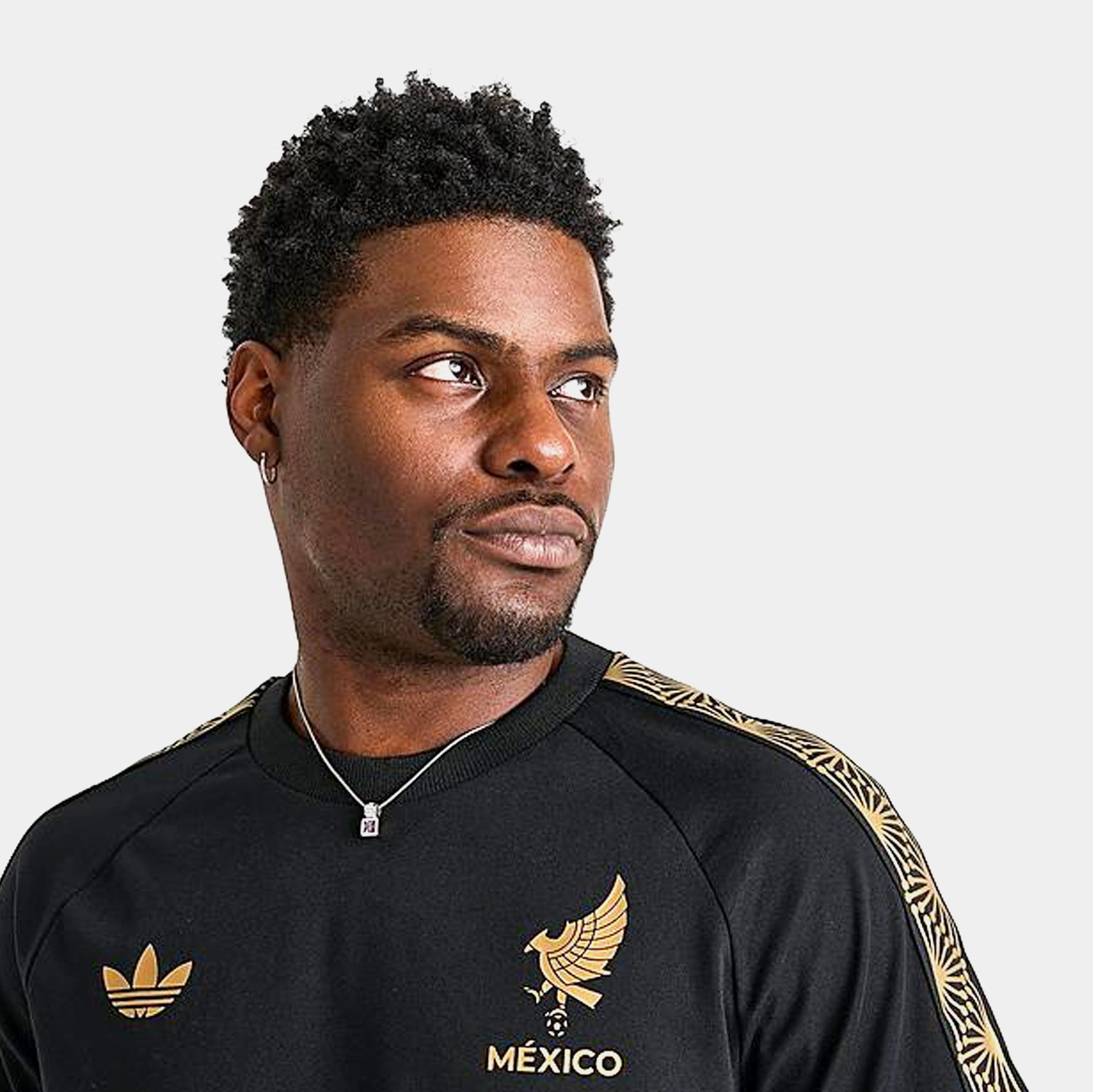 mens black and gold adidas shirt