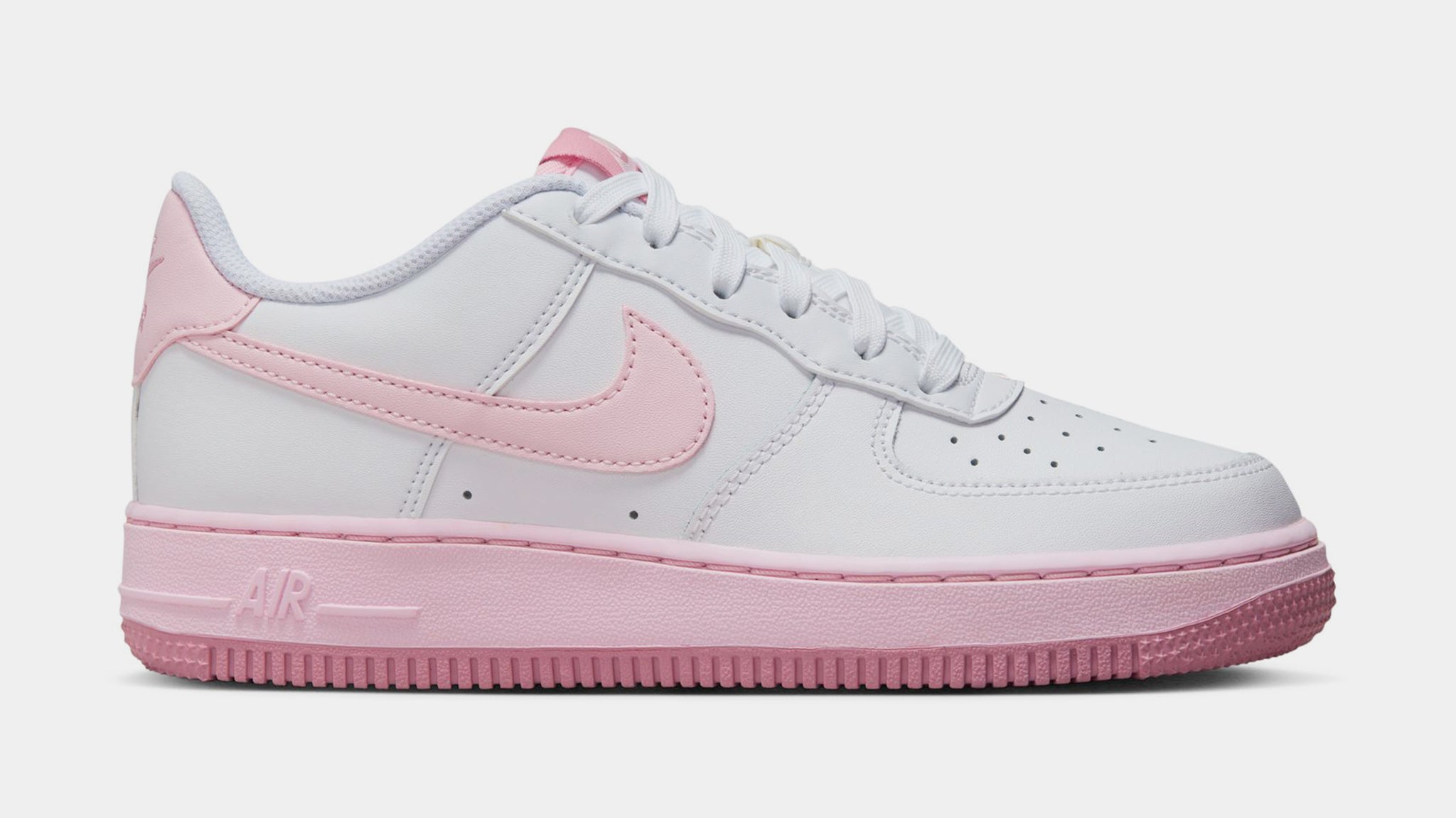 Nike Air Force 1 Low Grade School Lifestyle Shoes White Pink 