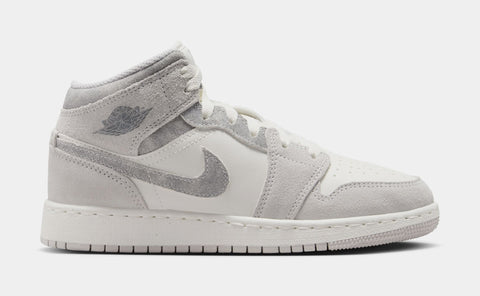 やさしい麦茶Nike Air Jordan 1 グレー/ホワイト Jordan Air Jordan 1 Retro Mid SE Neutral Grey Grade School