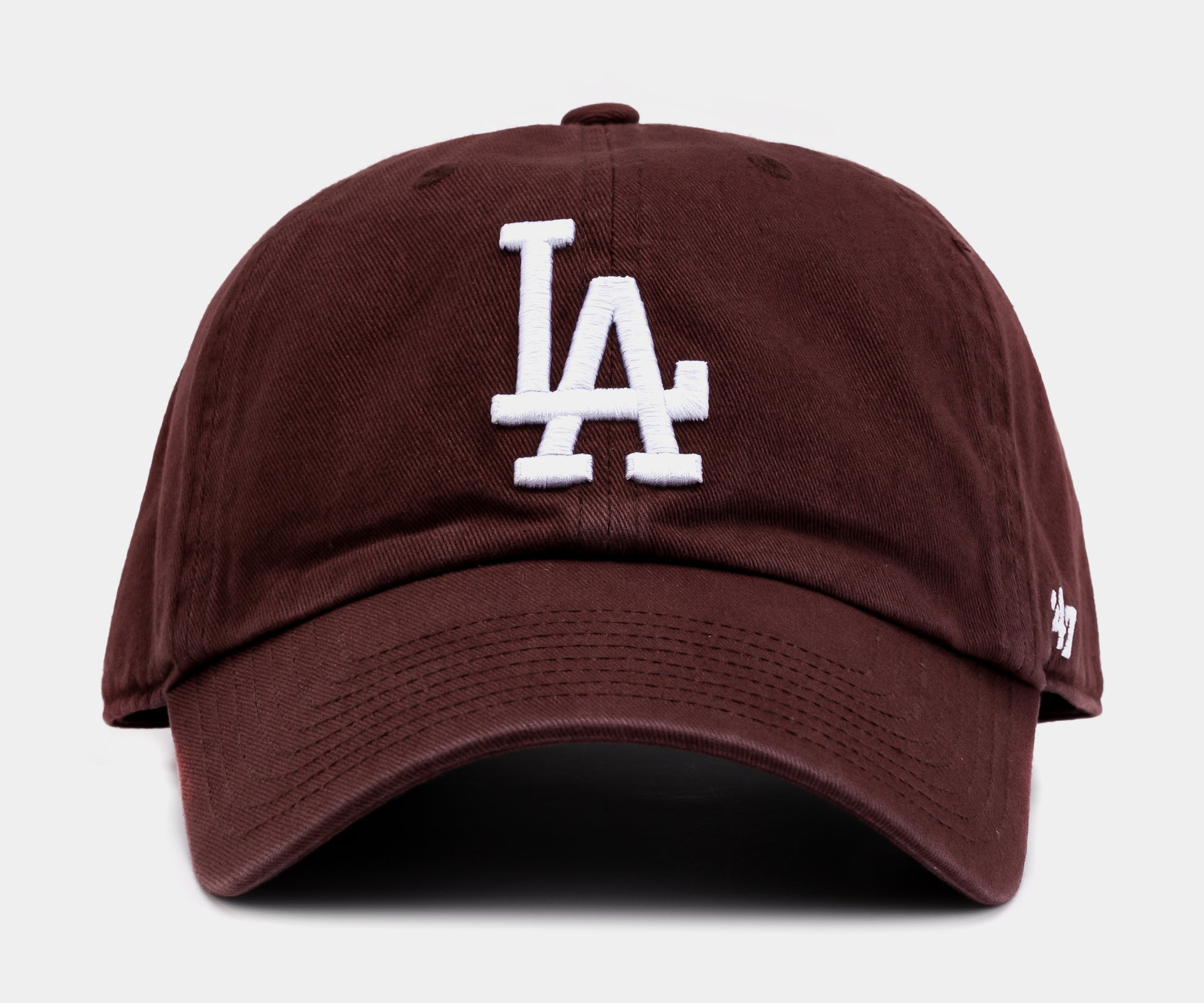 47brand MLB Los Angeles Clean Up Cap, Brown