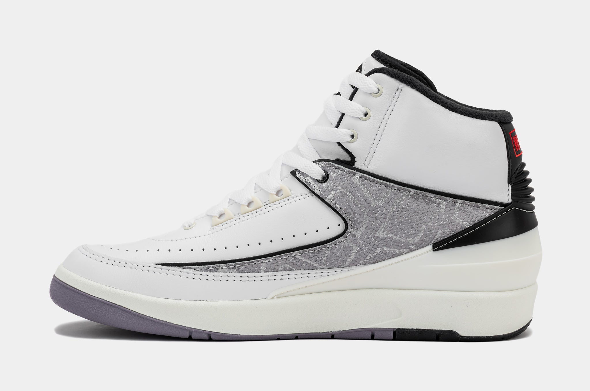 Jordan Air Jordan 2 Retro Python Mens Lifestyle Shoes White Fire Red ...