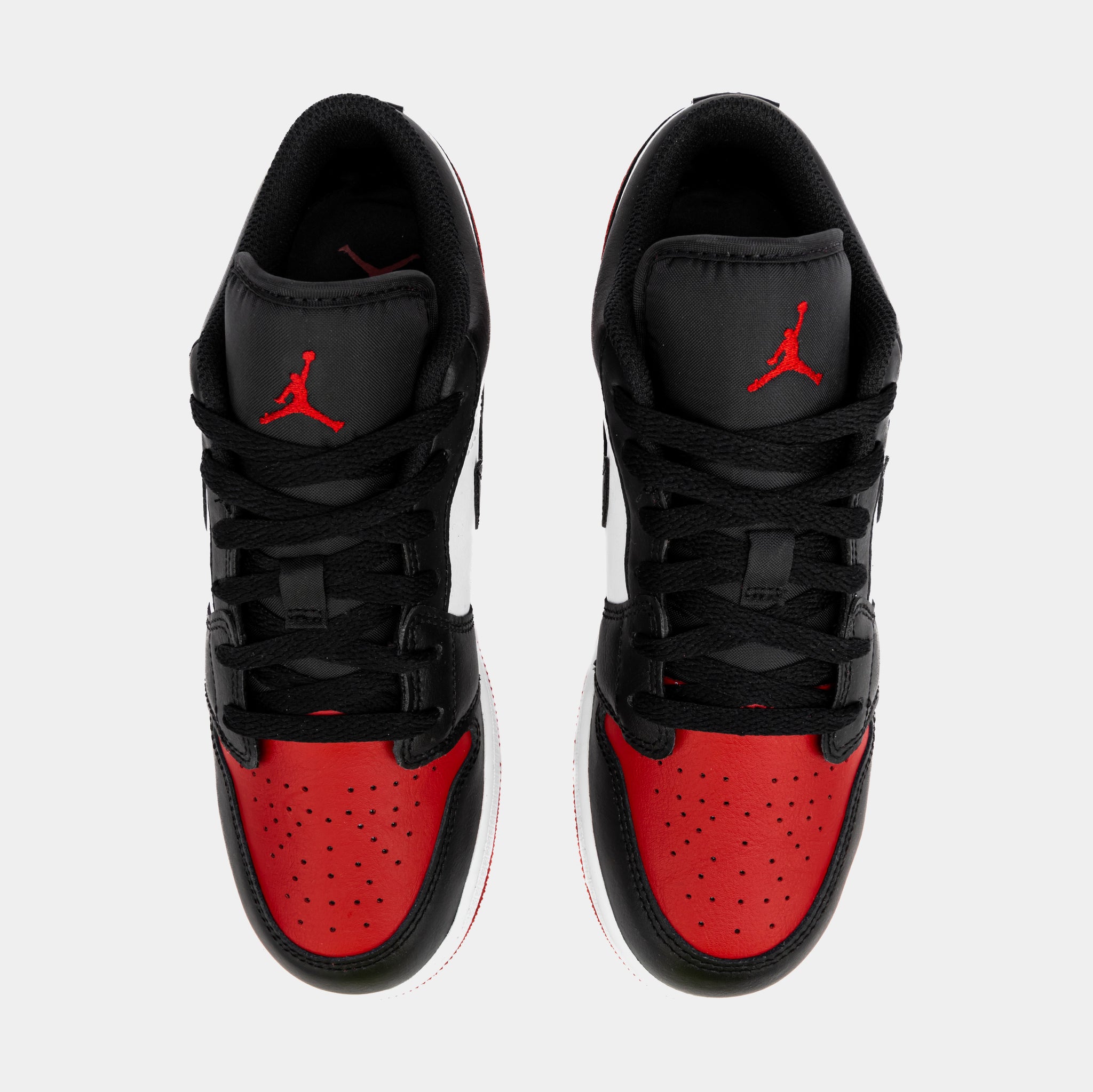 Jordan Air Jordan 1 Retro Low Bred Toe Grade School Lifestyle Shoes ...