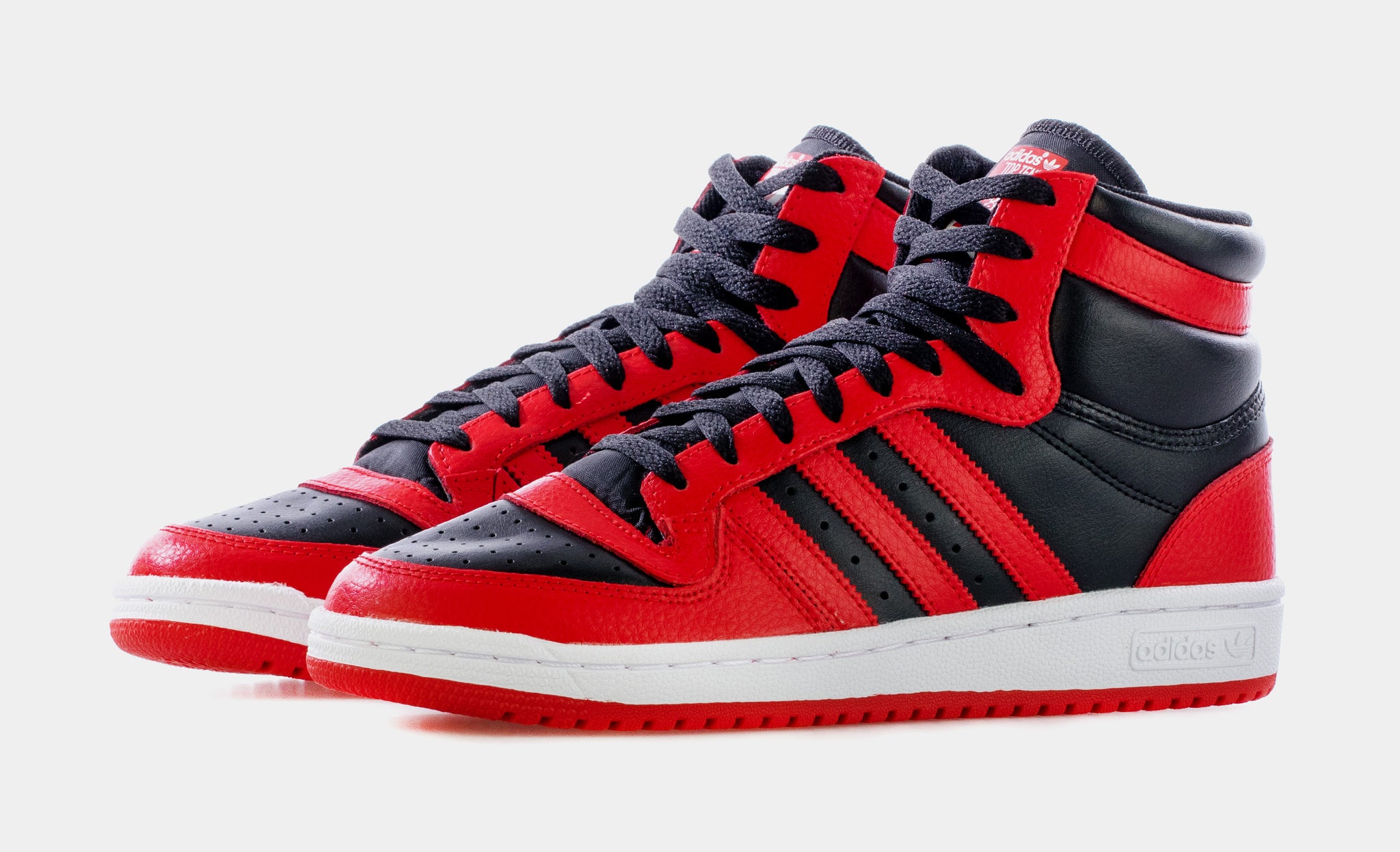 adidas Top Ten Hi Mens Basketball Shoes Black Red GX0756 – Shoe Palace