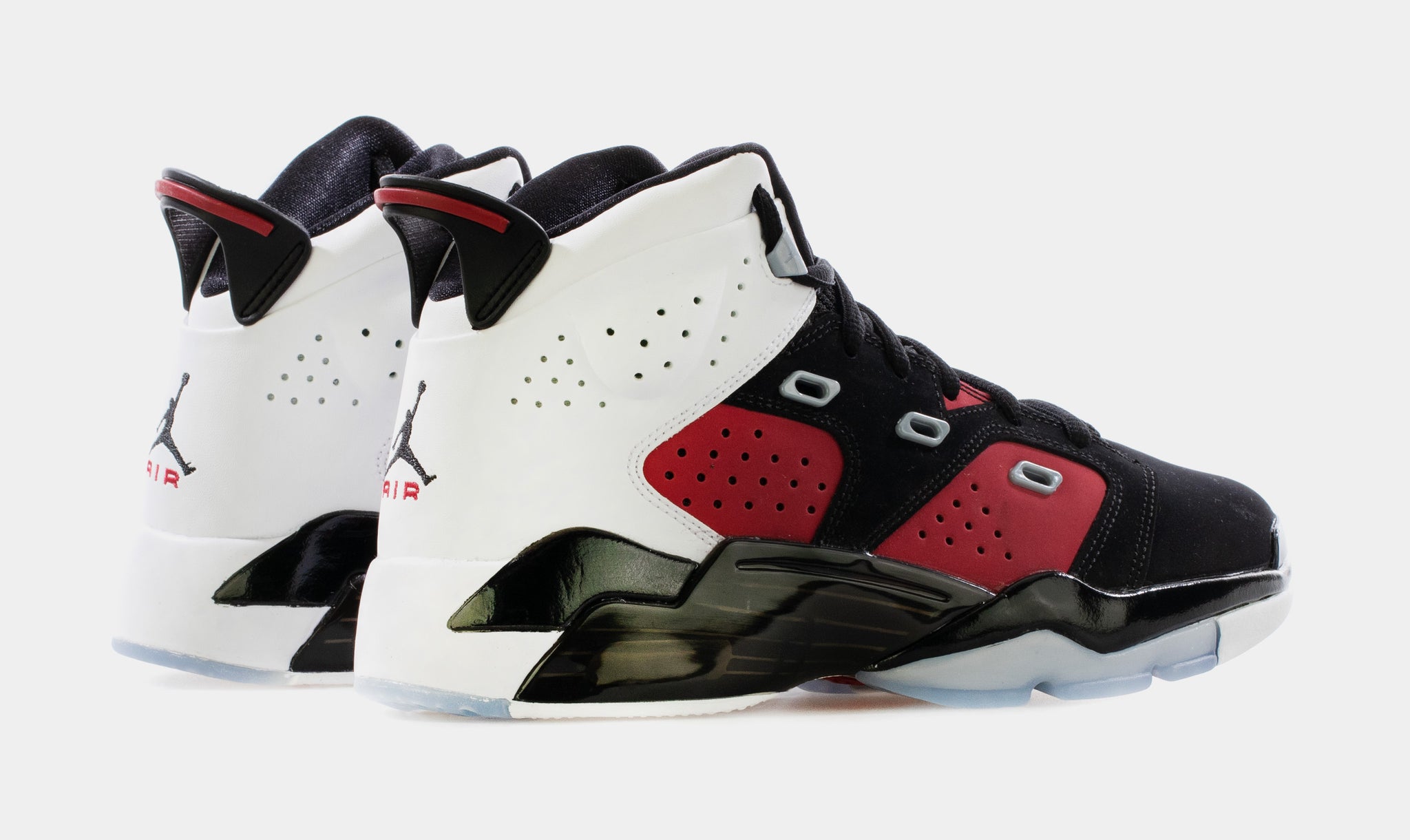 Jordan 6-17-23 Grade School Basketball Shoes Black White Carmine