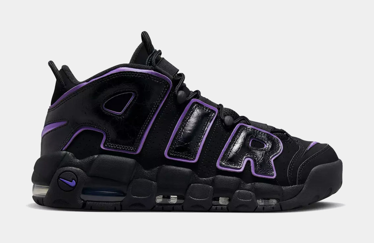 Nike Air More Uptempo Action Grape Mens Basketball Shoes Black Purple ...