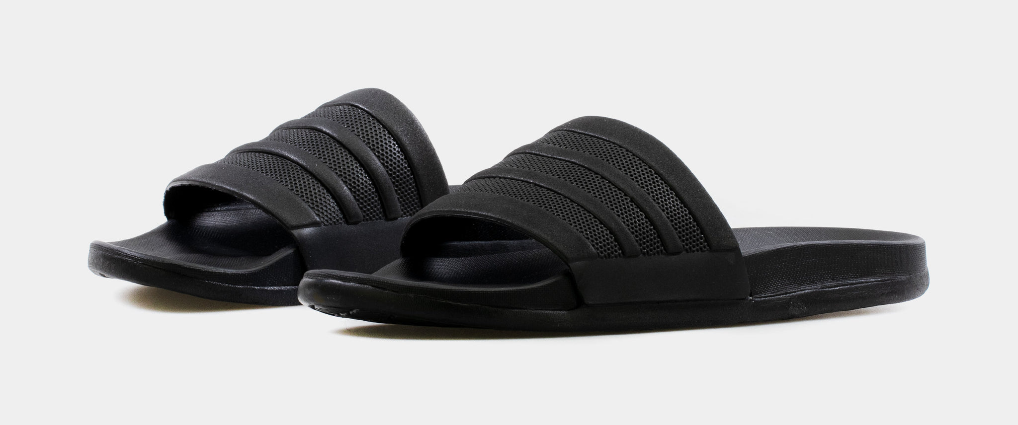 adidas Adilette Cloudfoam Plus Mono Mens Slide Sandal Black S82137 â Shoe Palace