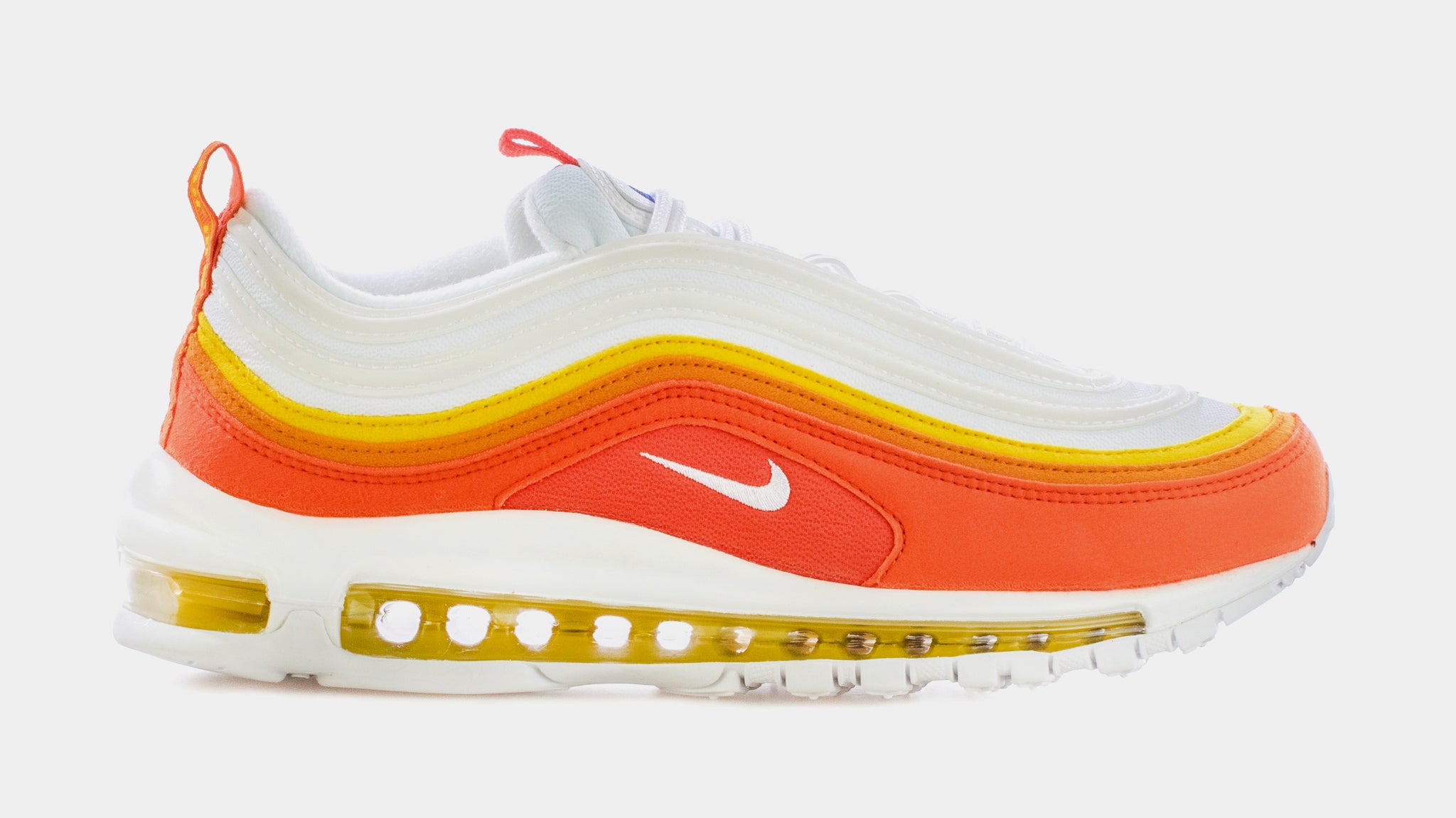 Nike Air Max 97 Athletic Club Mens Running Shoes White Orange