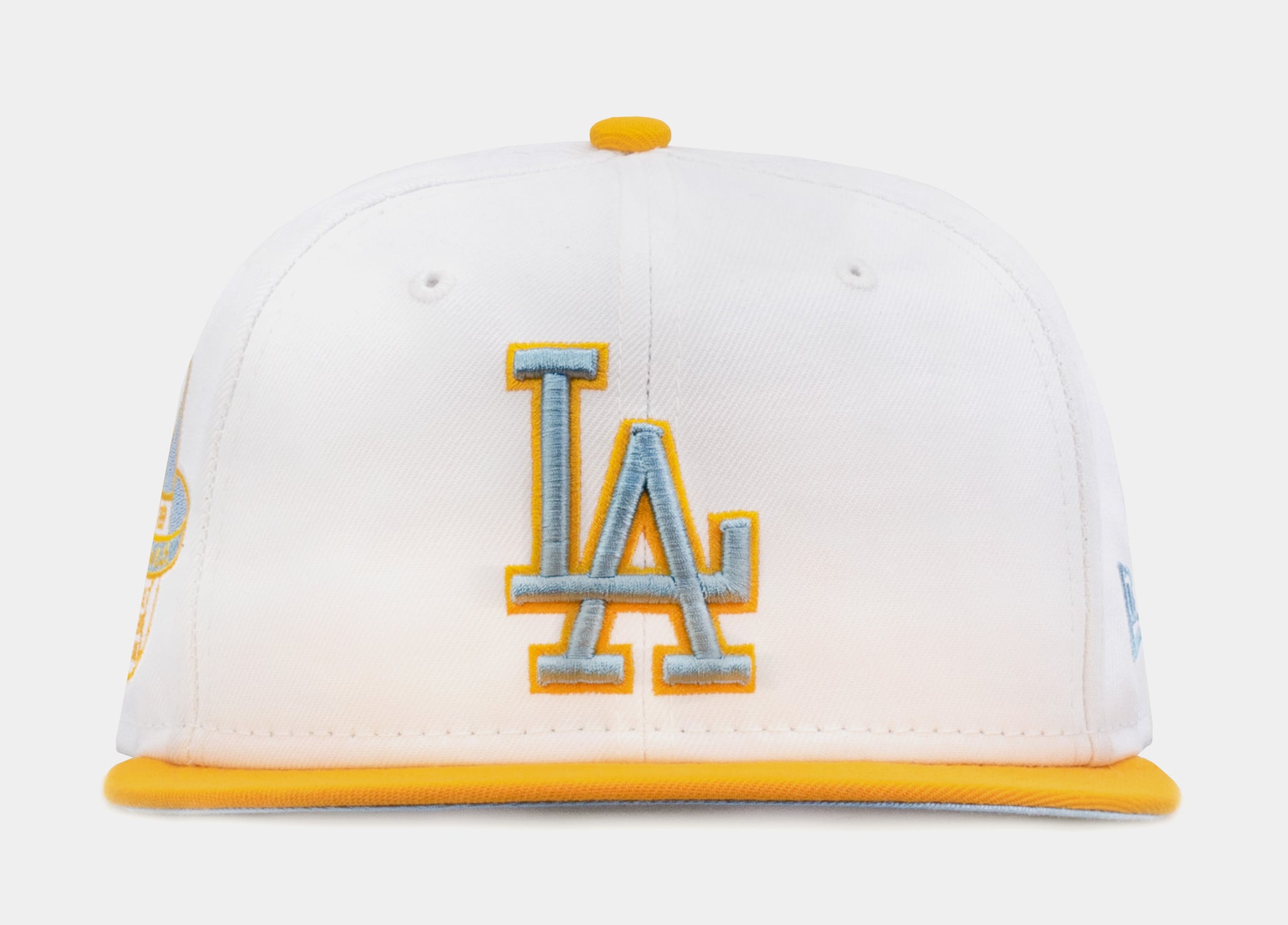 New Era Shoe Palace Collection Los Angeles Dodgers 59FIFTY Mens Fitted Hat (White/Blue)
