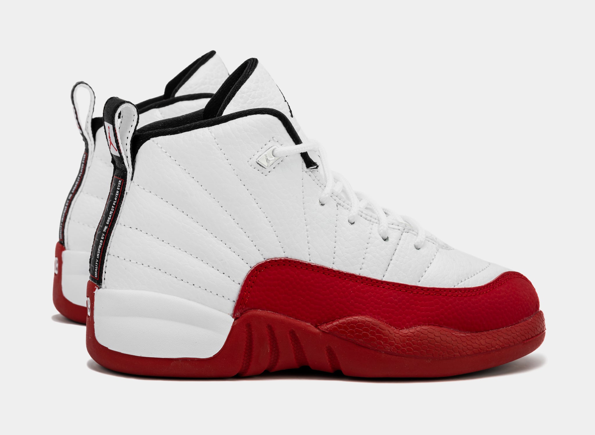 Red and white jordan 12 cherry Clearance