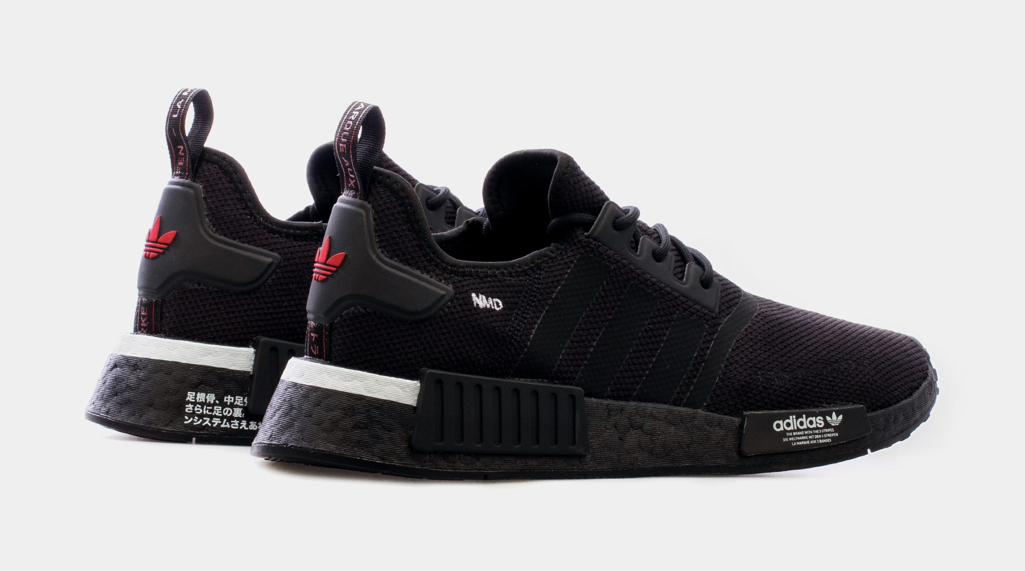 Adidas NMD_R1 Shoes - Men's - Core Black Red - 9.5