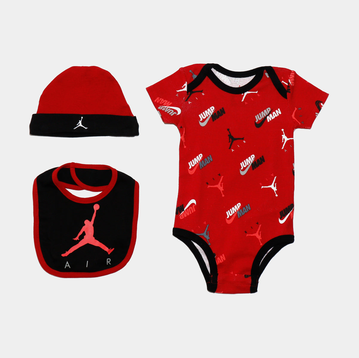 Jordan AOP 3 Piece Set Infant Set Red NJ0516-R78 – Shoe Palace