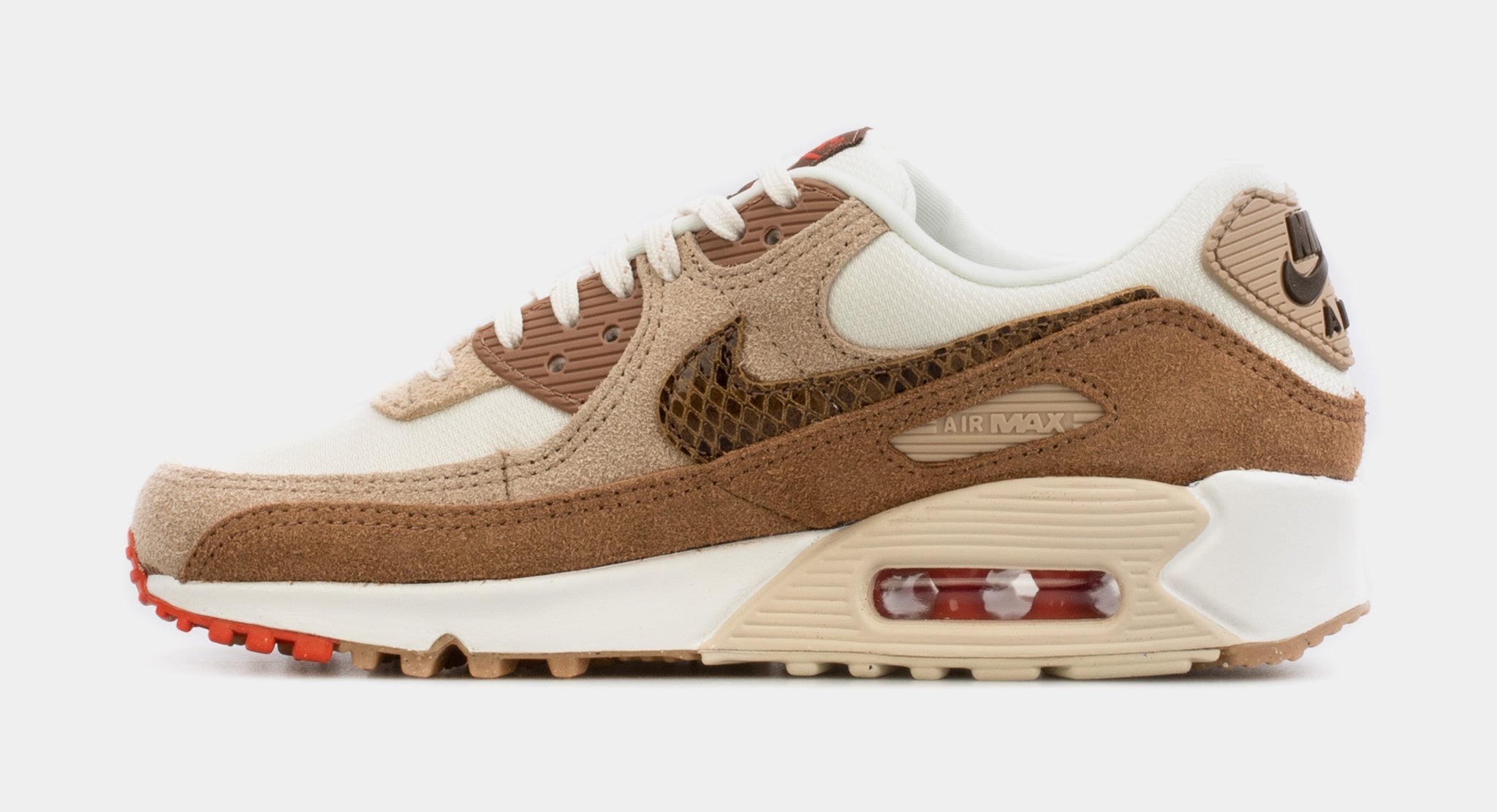 Nike Air Max  SE Snakeskin Swoosh Womens Lifestyle Shoes Brown