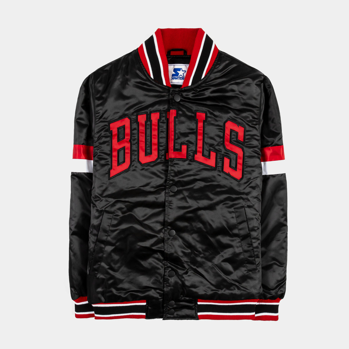 Starter Shoe Palace Exclusive Chicago Bulls Varsity Mens Jacket Black ...