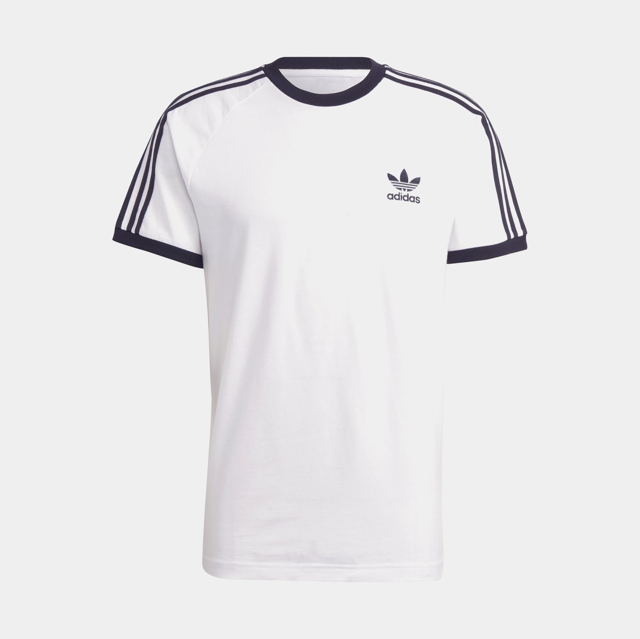 adidas Adicolor Classic 3 Stripes Mens Short Sleeve Shirt White Black  IA4846 – Shoe Palace