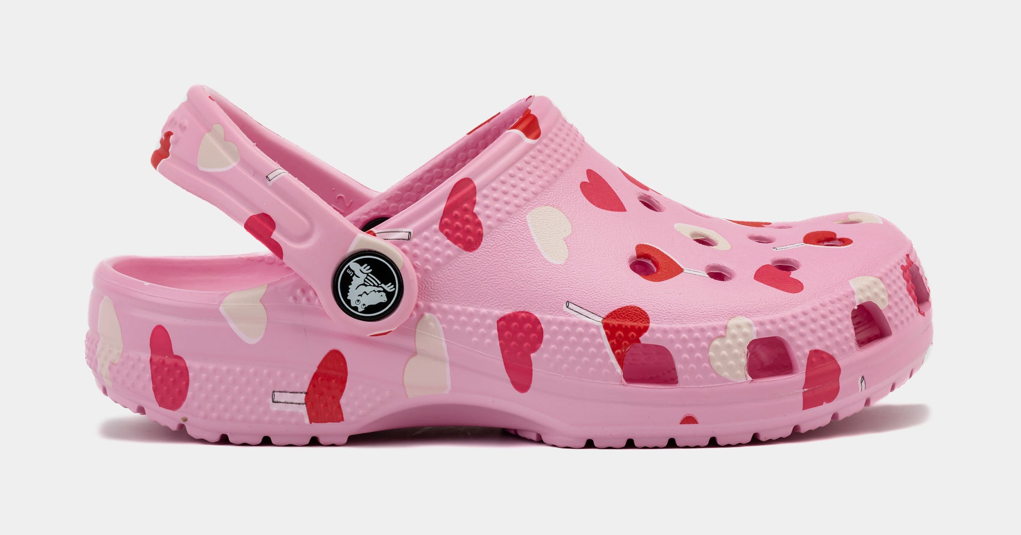Crocs V Day Classic Clog Preschool Grade School Sandals Pink Red 209754 ...