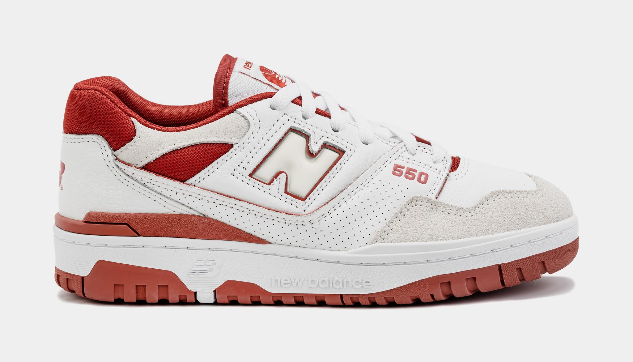 New Balance 550 Mens Lifestyle Shoes White Red BB550STF – Shoe Palace