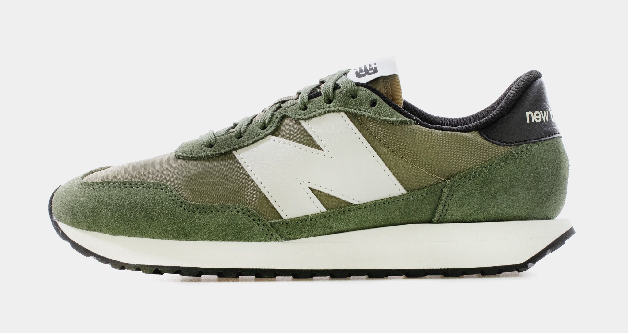 New Balance 237 Sneakers in White and Green