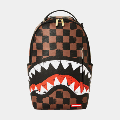 SPRAYGROUND shark backpack in Paris painted, brown, One size